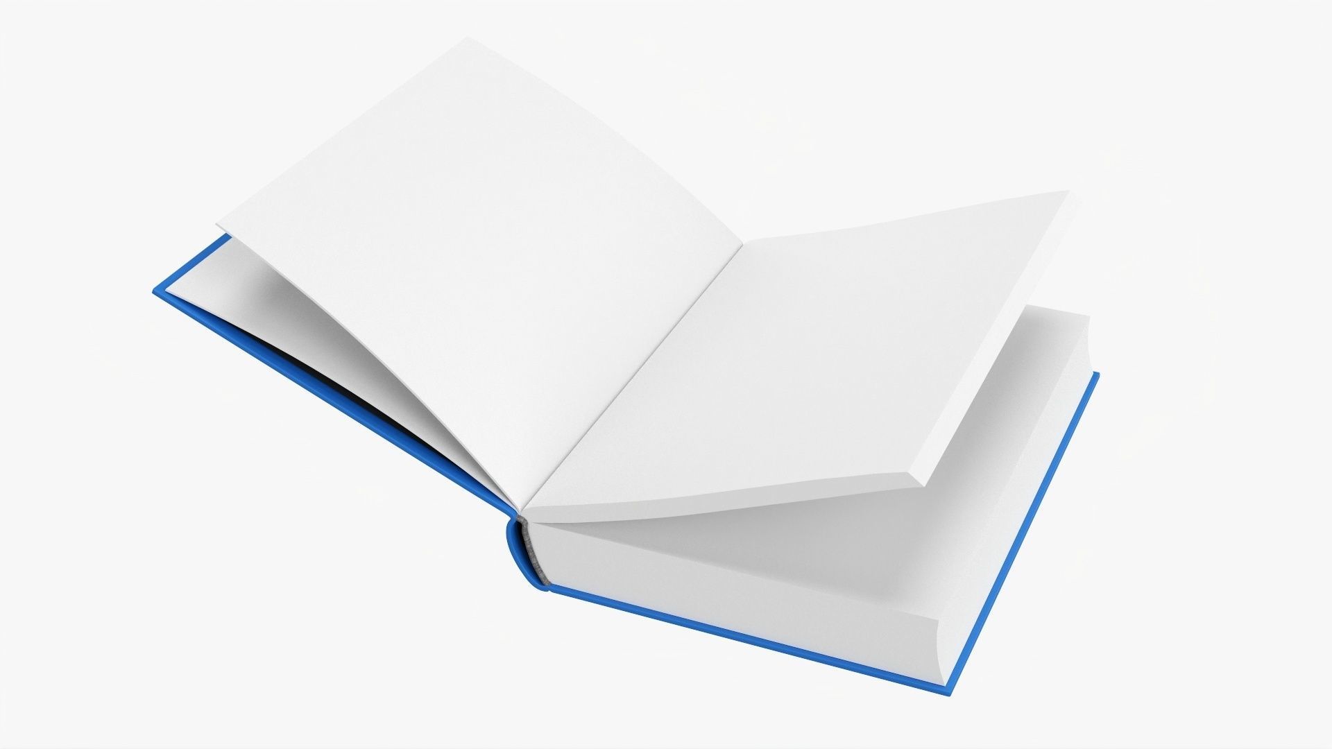 Book open mockup 05 3D model_1