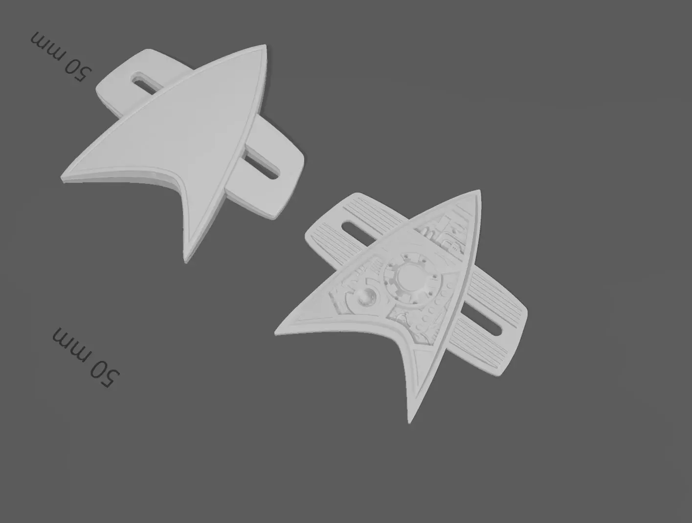 Star Trek Voyager DS9 Com badge  3D print model_0