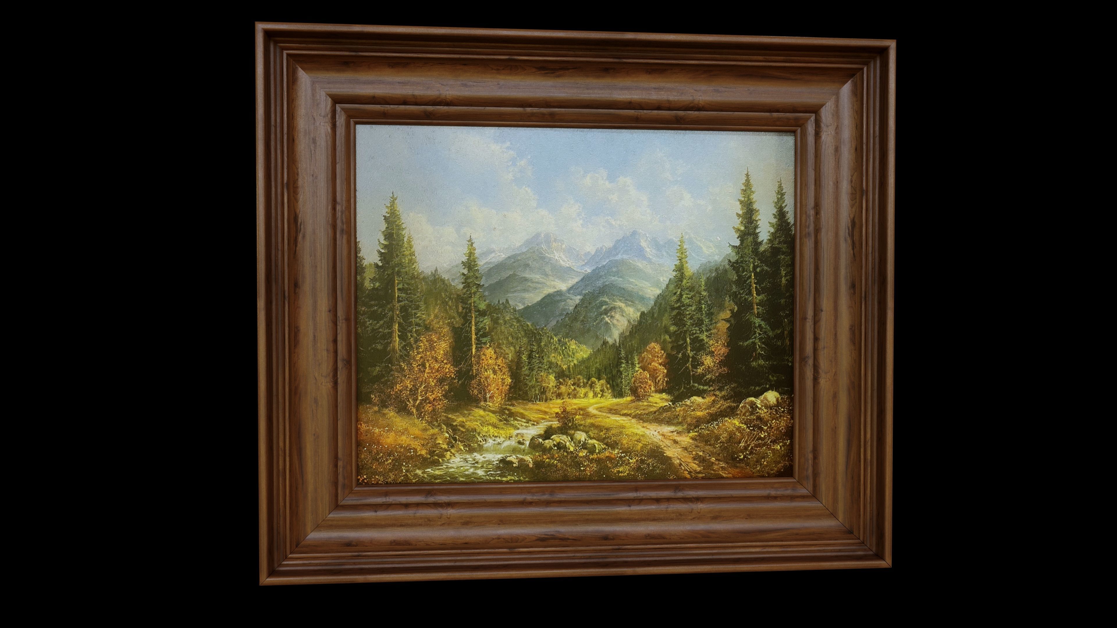 14 Paintings Collection 3D model_11