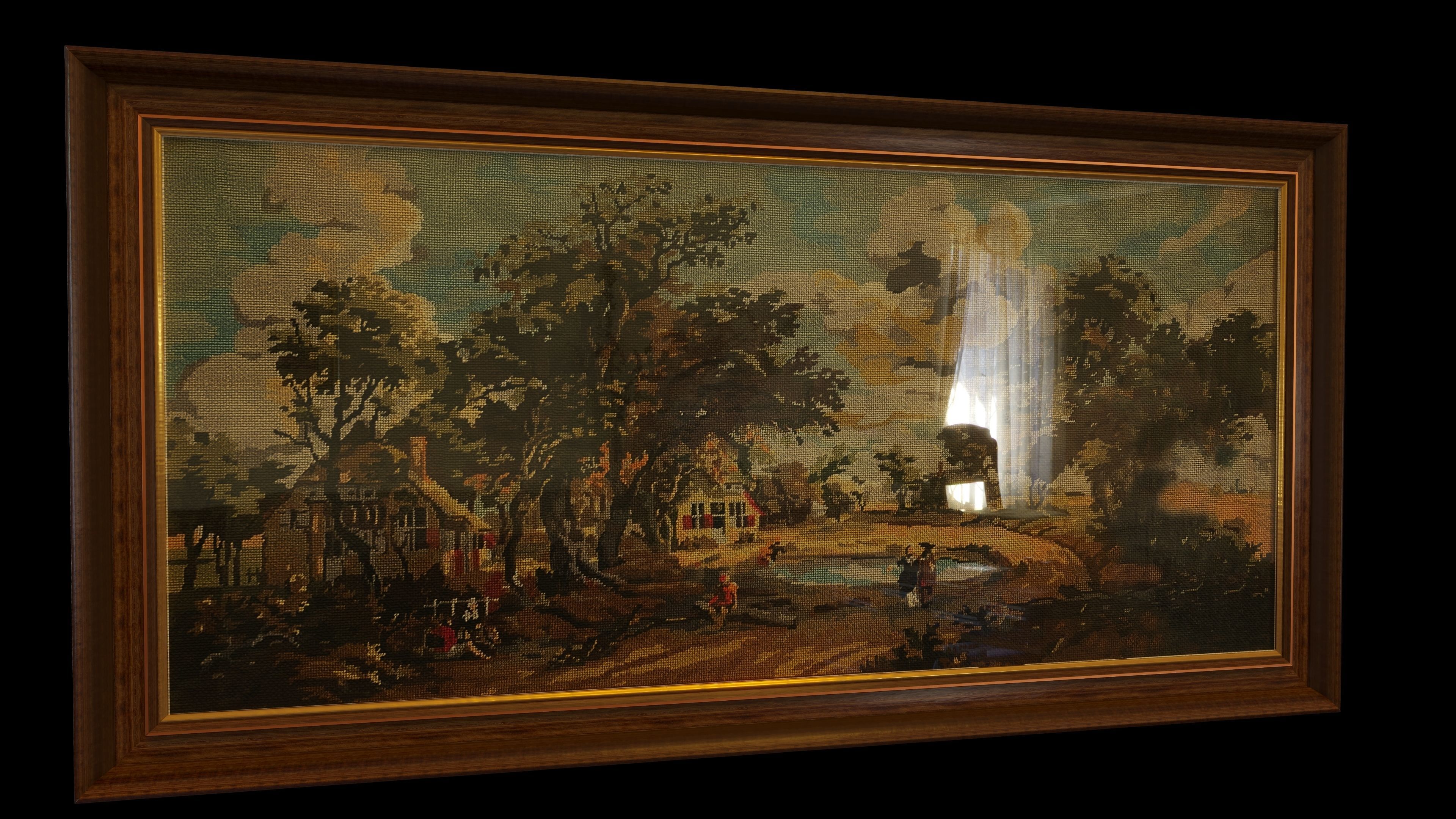 14 Paintings Collection 3D model_6