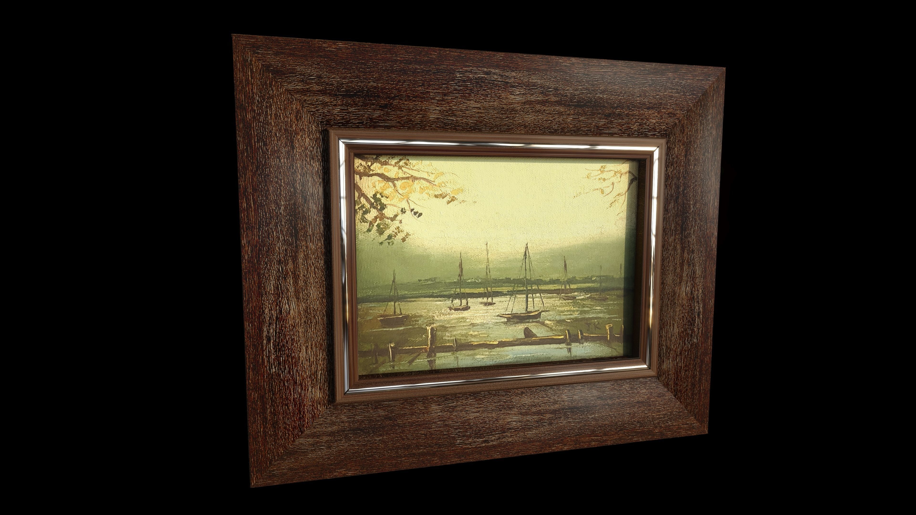 14 Paintings Collection 3D model_12