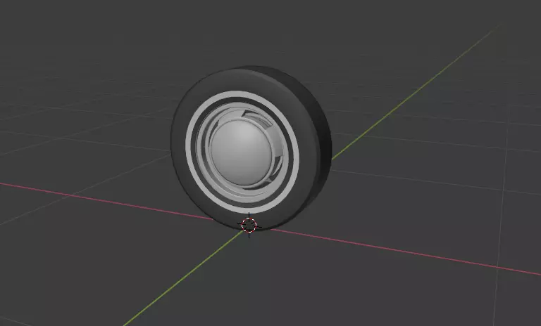 Old model tires for cars and vans Low-poly 3D model_0