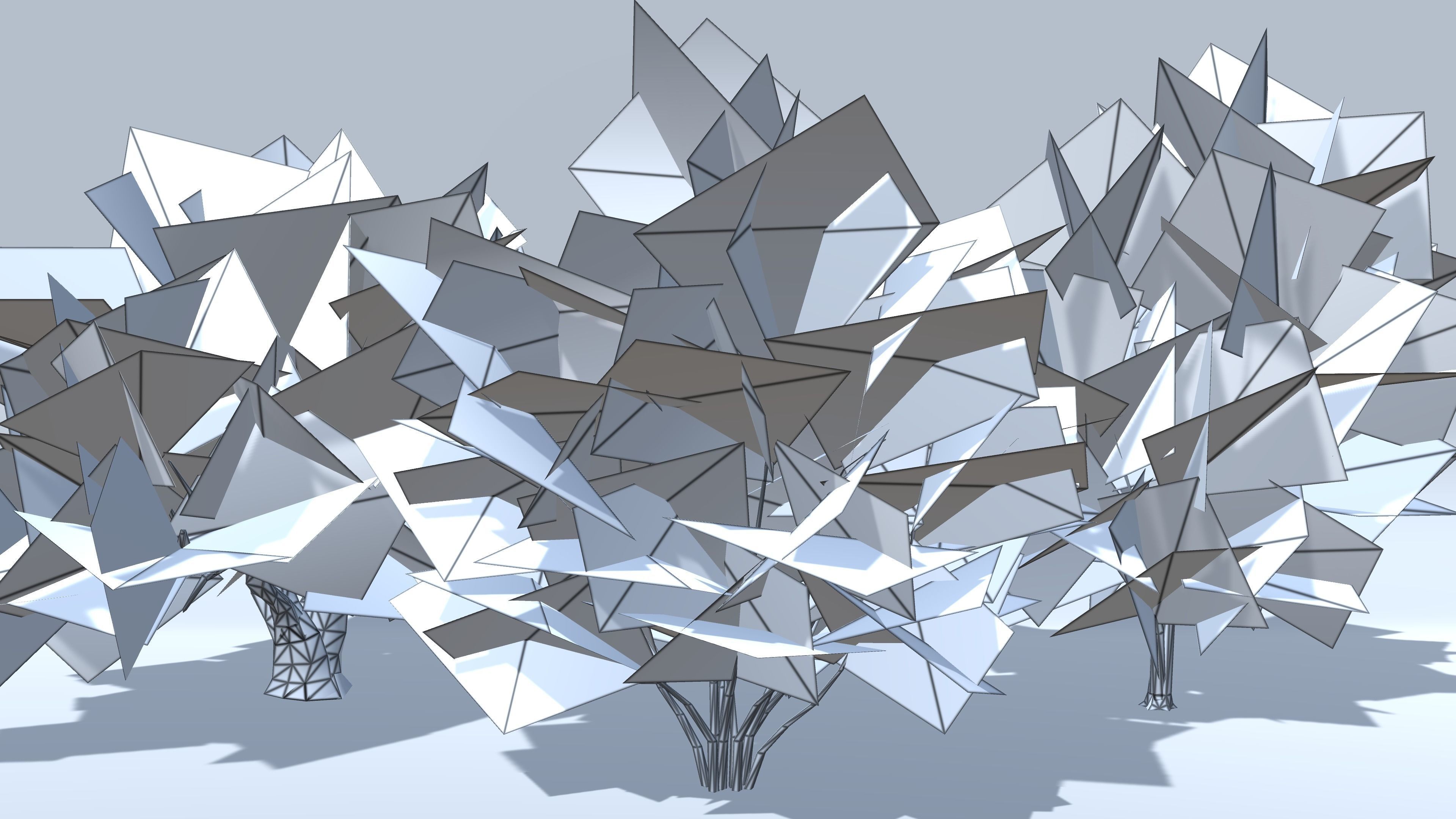 Prosopis Trees - Mobile Low-poly 3D model_5