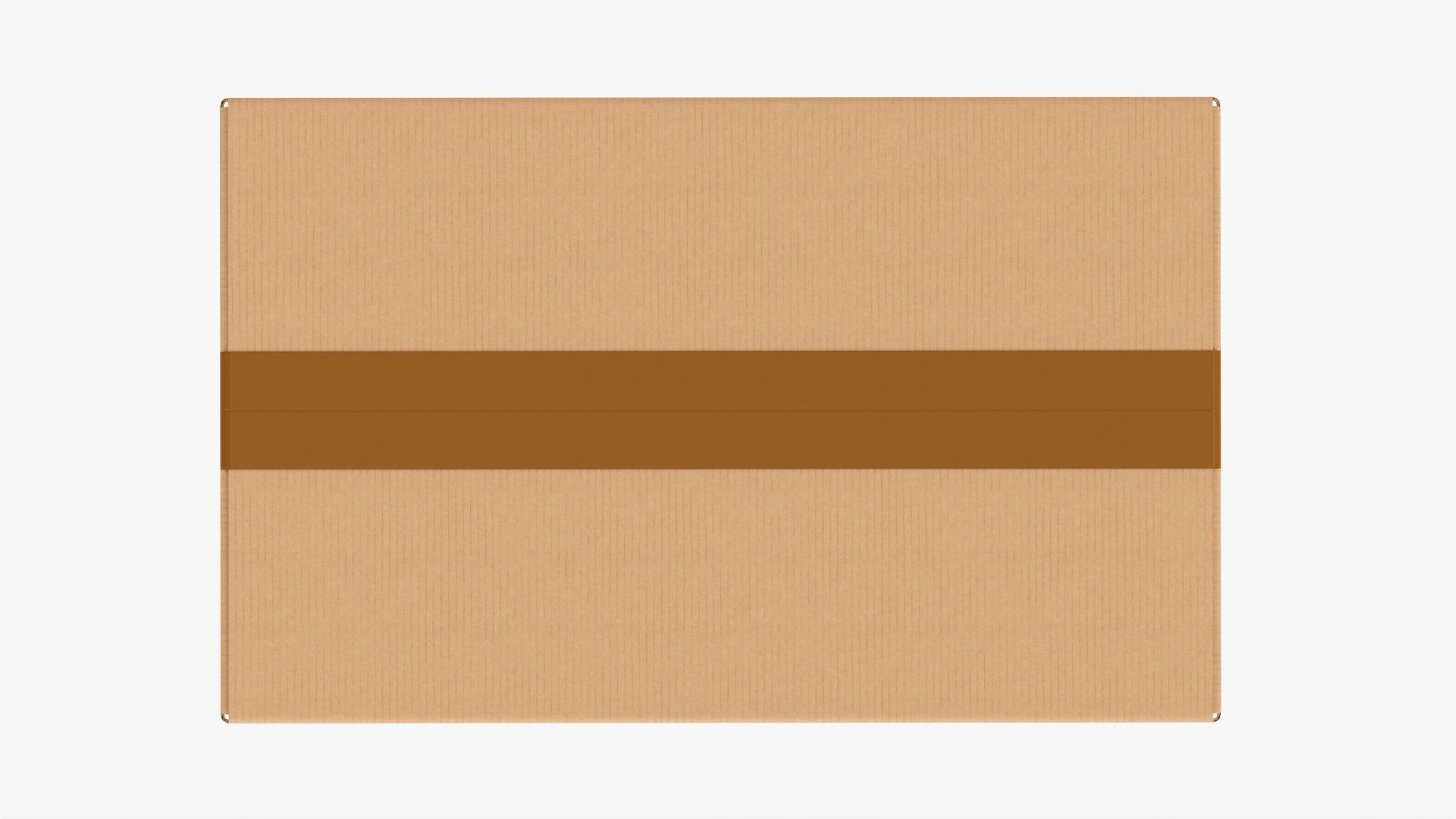 Box sealed with packing tape mockup 01 3D model_5
