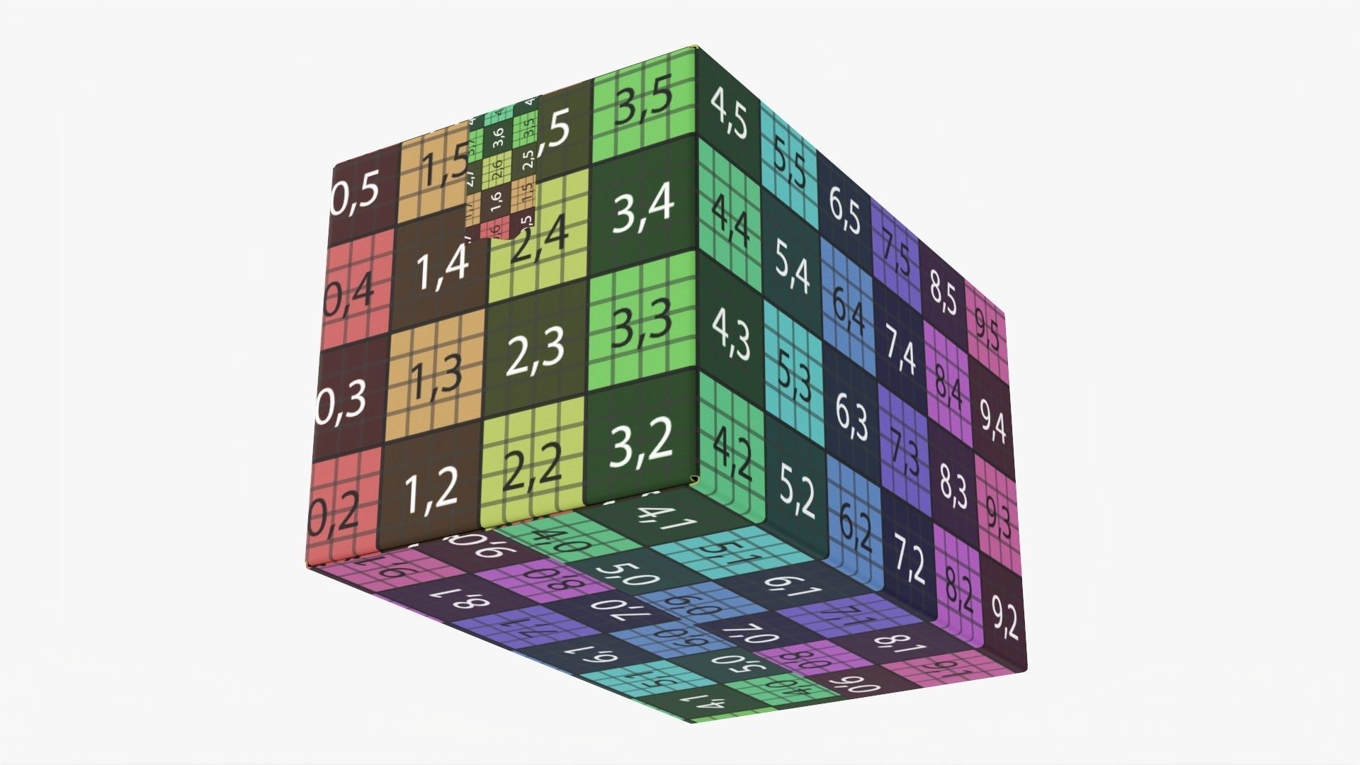 Box sealed with packing tape mockup 01 3D model_10