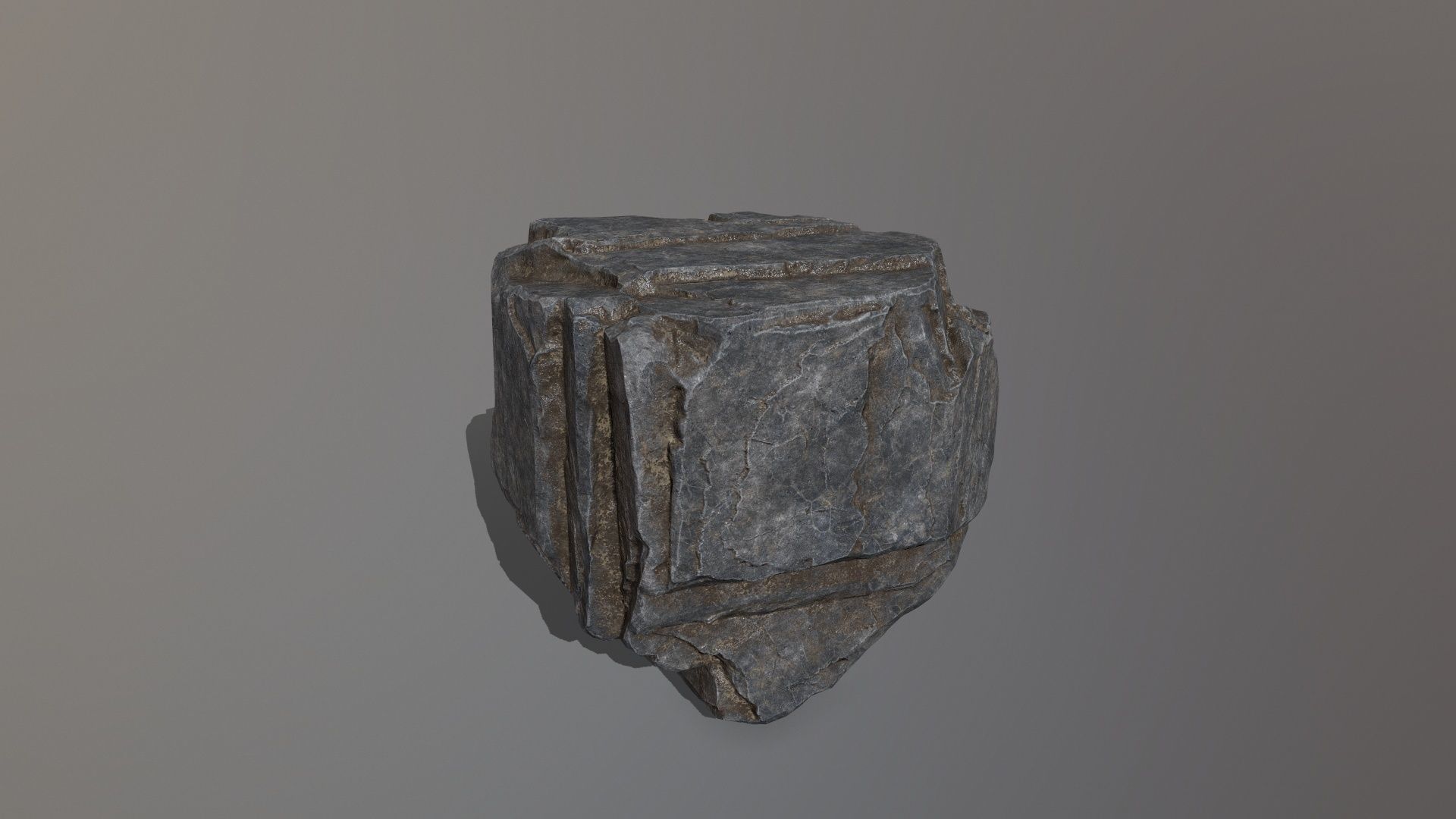Rock Set Low-poly 3D model_12