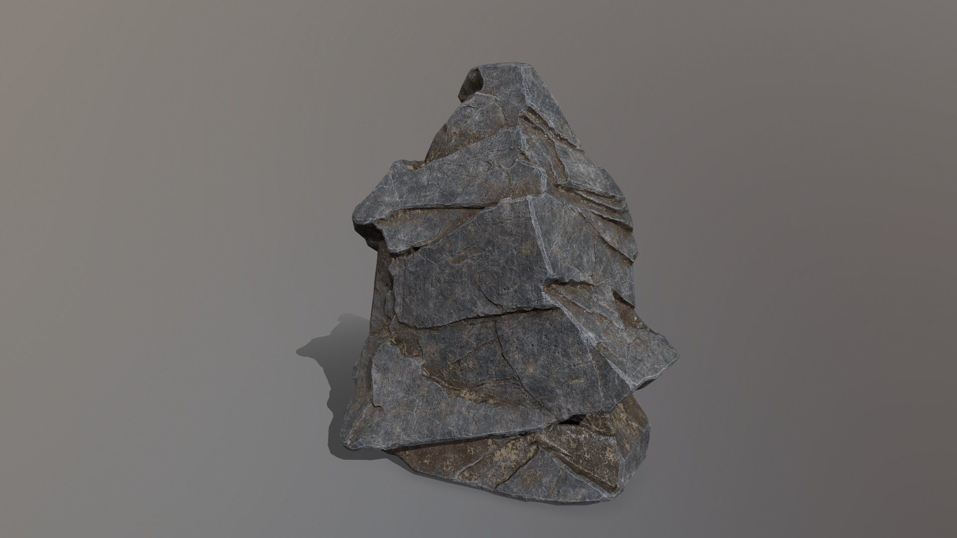 Rock Set Low-poly 3D model_7