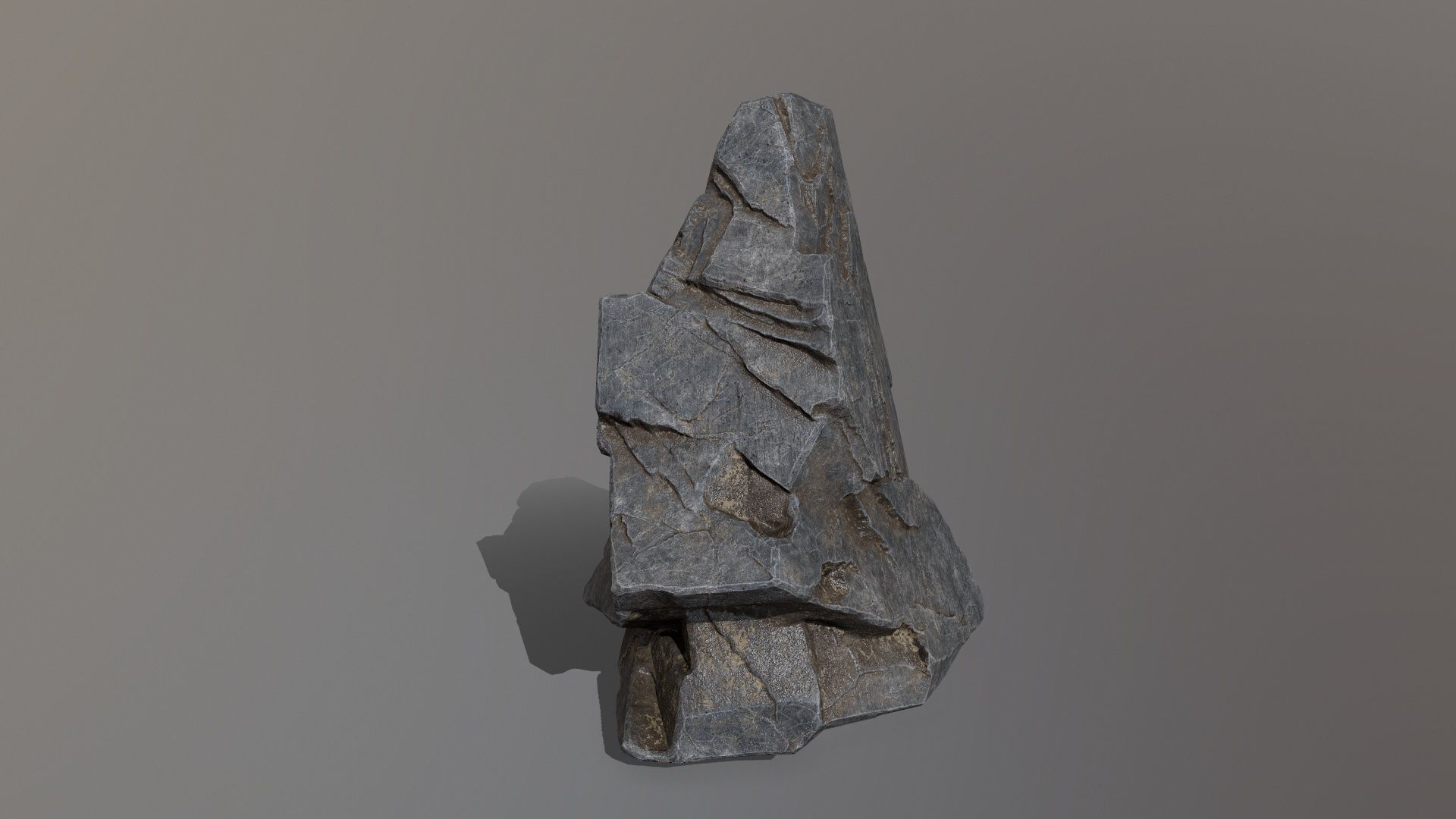 Rock Set Low-poly 3D model_6
