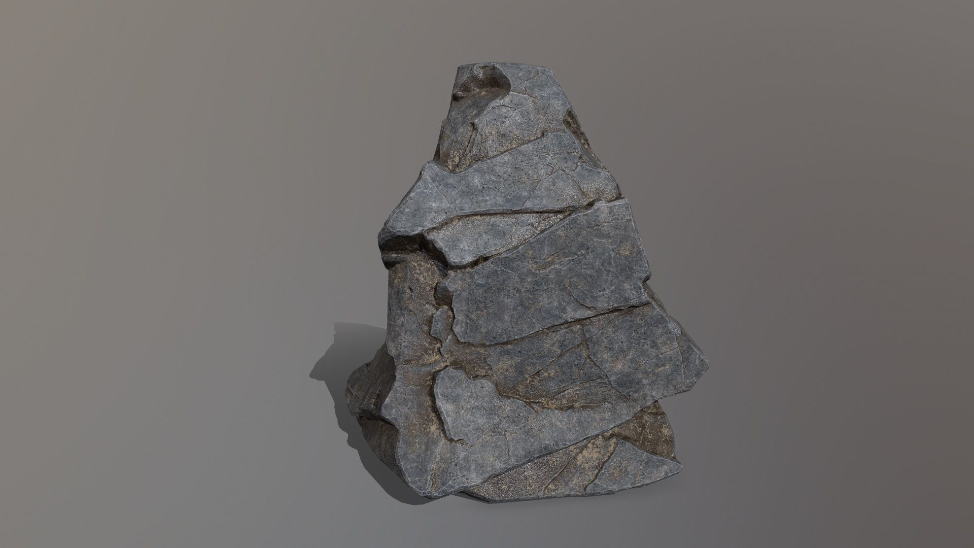 Rock Set Low-poly 3D model_2