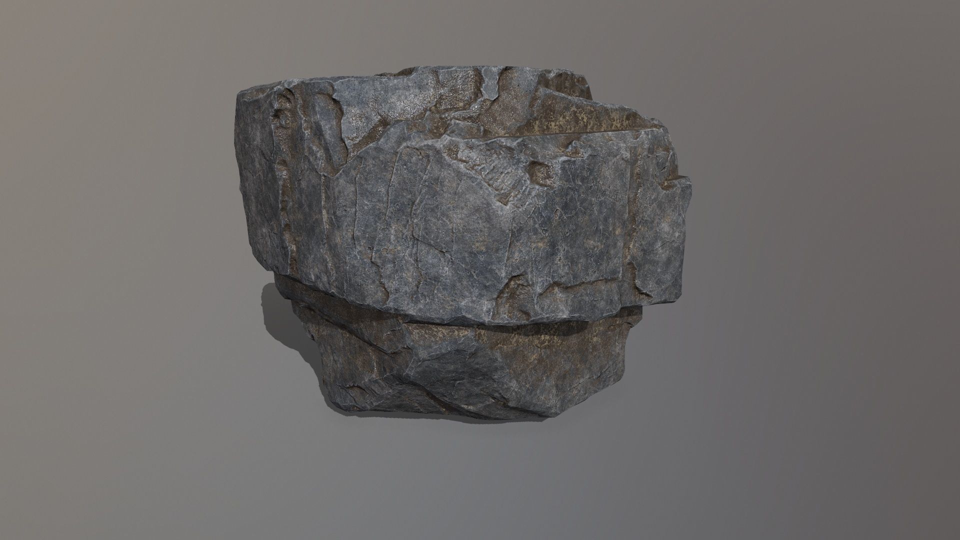Rock Set Low-poly 3D model_11