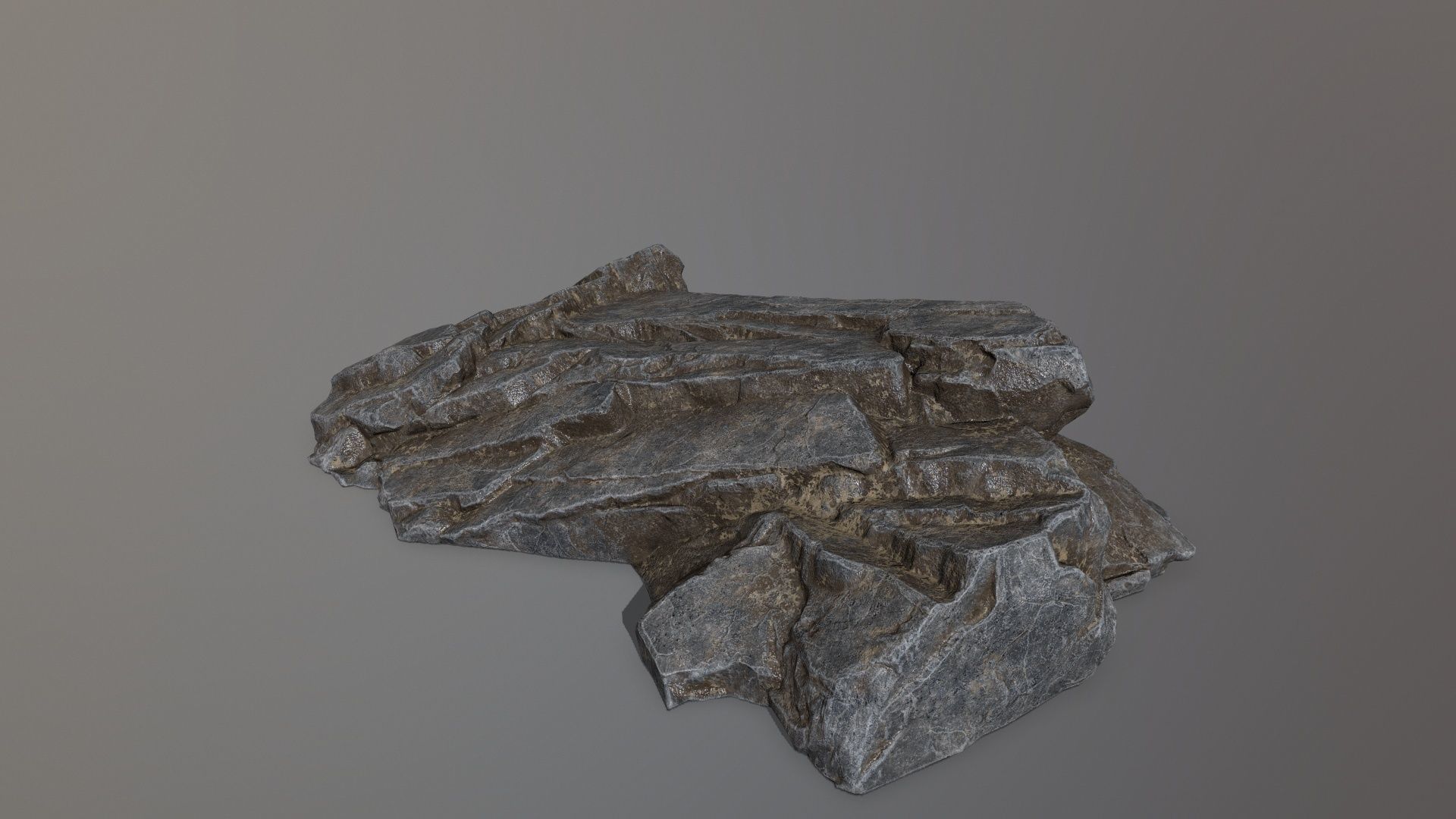 Rock Set Low-poly 3D model_19