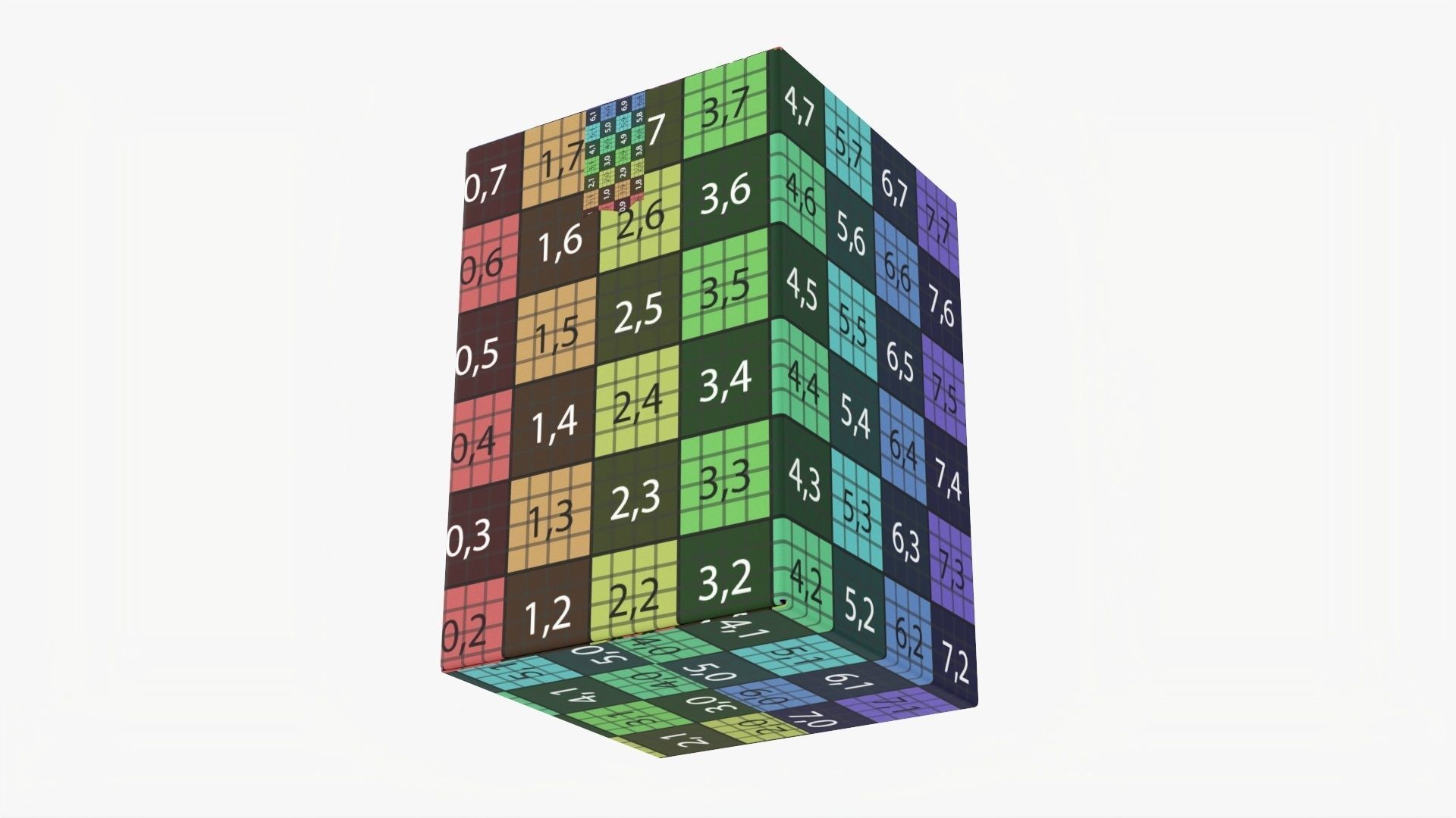 Box sealed with packing tape mockup 02 3D model_10