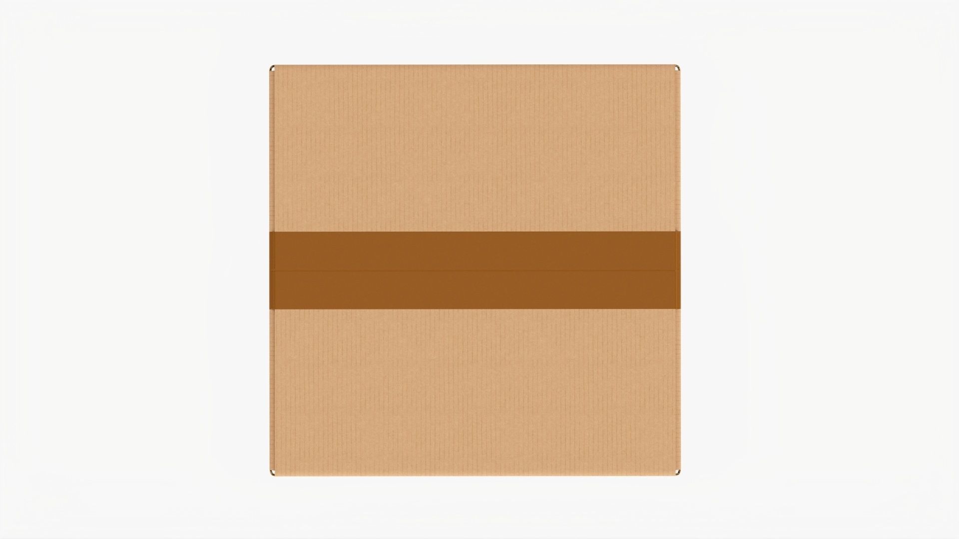 Box sealed with packing tape mockup 02 3D model_5