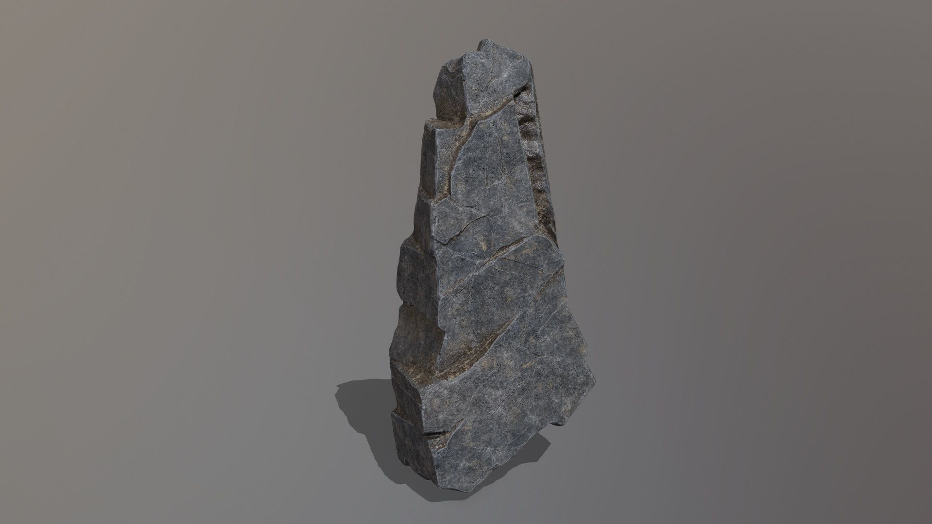 Rock Set piece of stone Low-poly 3D model_30