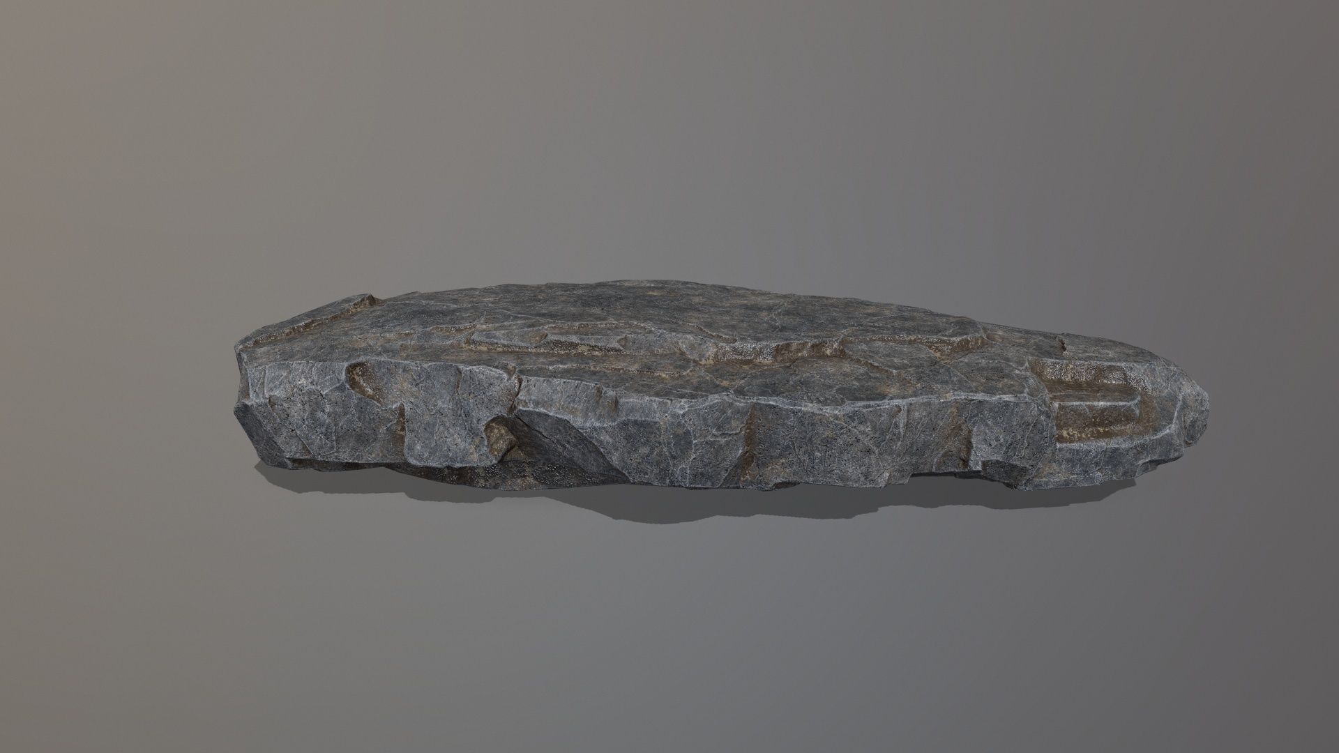 Rock Set piece of stone Low-poly 3D model_19