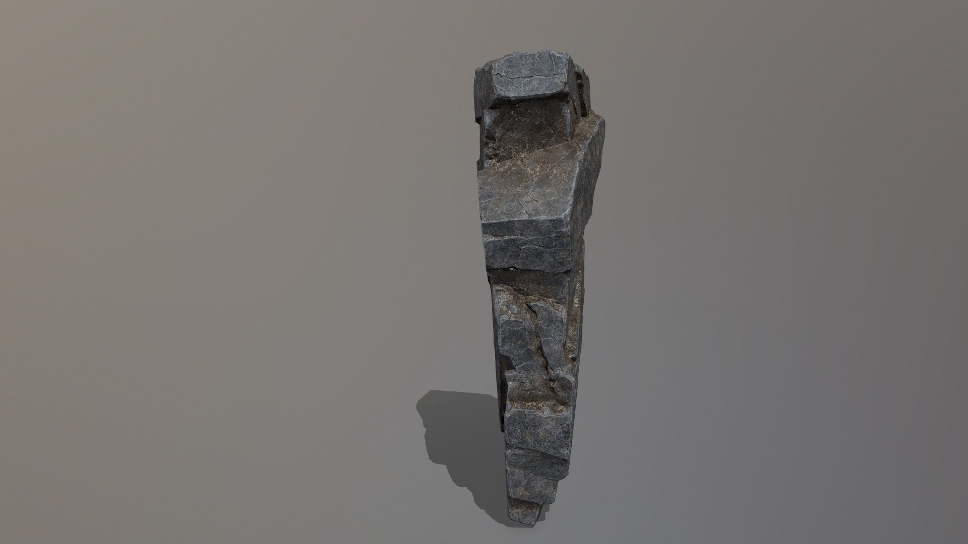 Rock Set piece of stone Low-poly 3D model_21