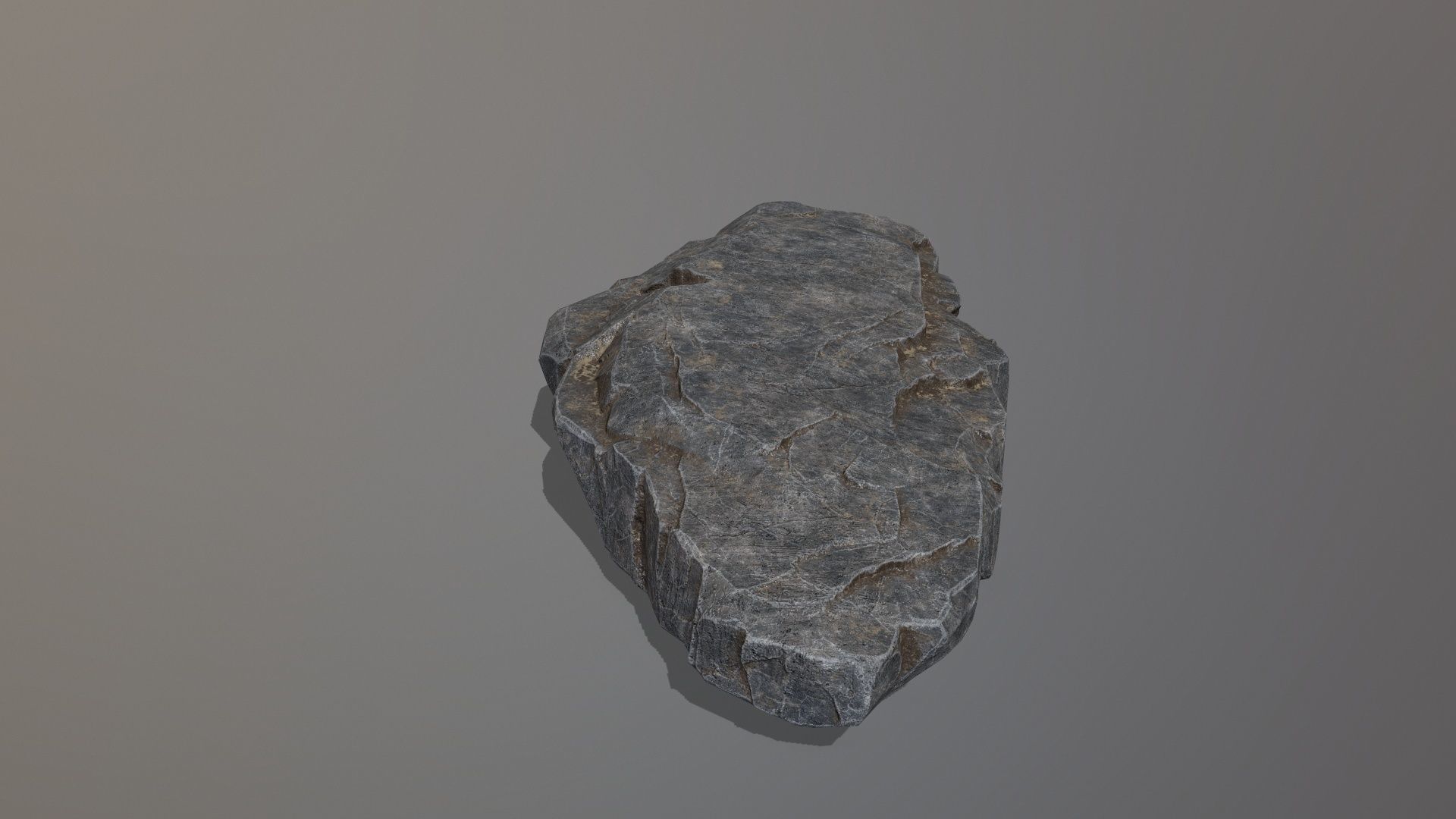 Rock Set piece of stone Low-poly 3D model_16