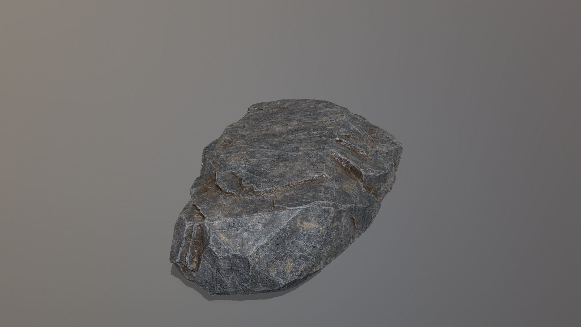 Rock Set piece of stone Low-poly 3D model_18