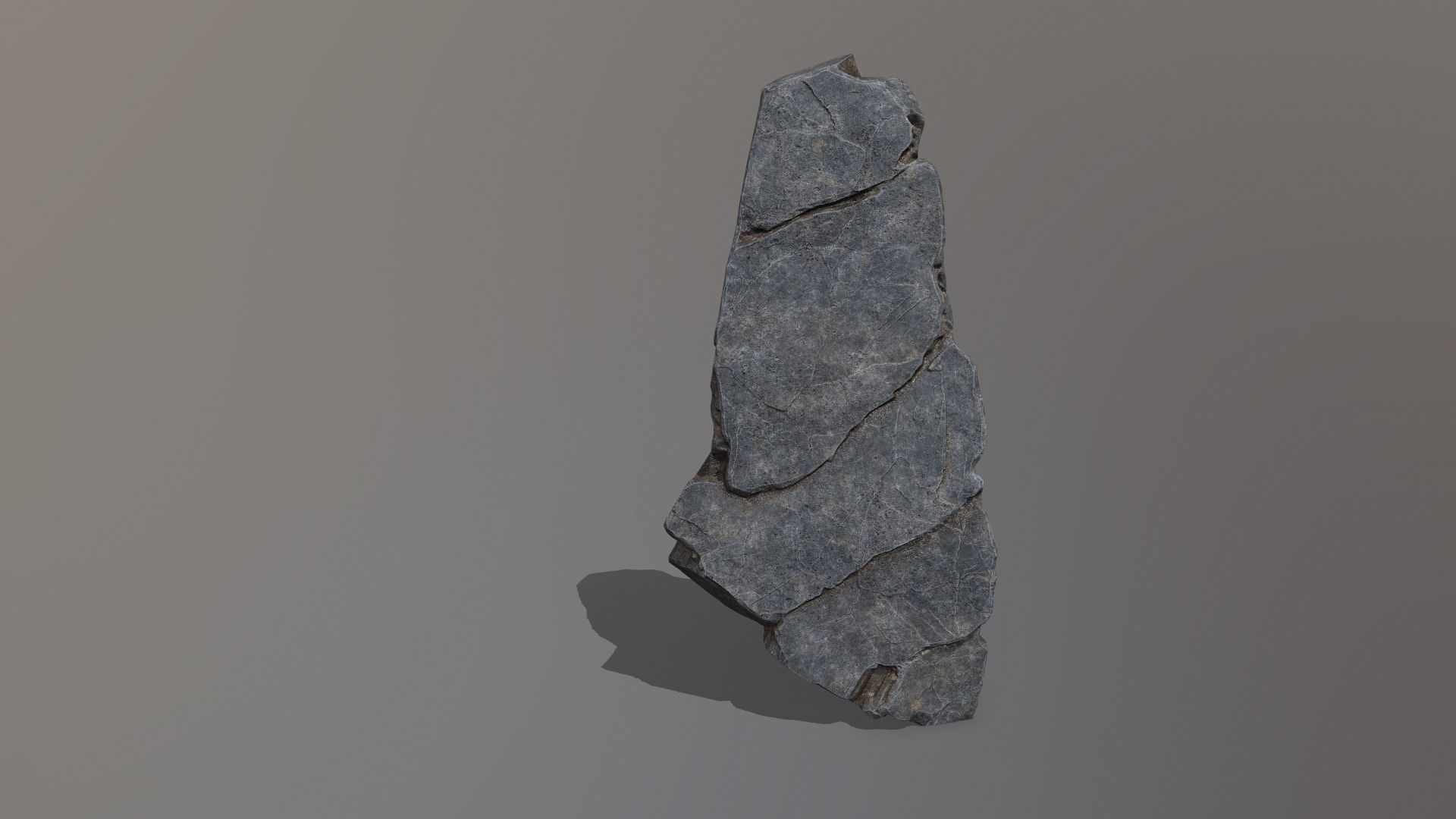 Rock Set piece of stone Low-poly 3D model_27