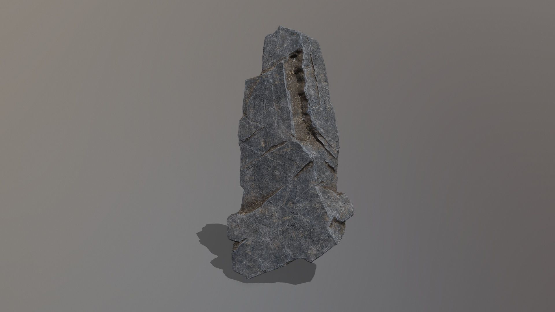 Rock Set piece of stone Low-poly 3D model_29
