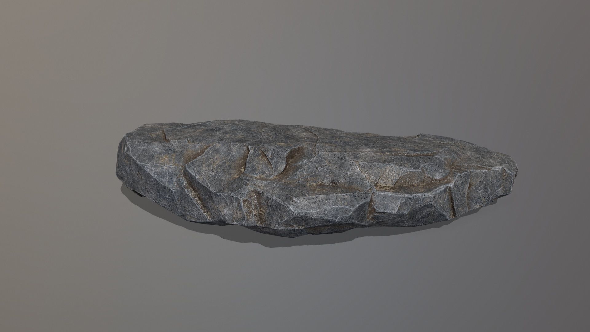 Rock Set piece of stone Low-poly 3D model_17