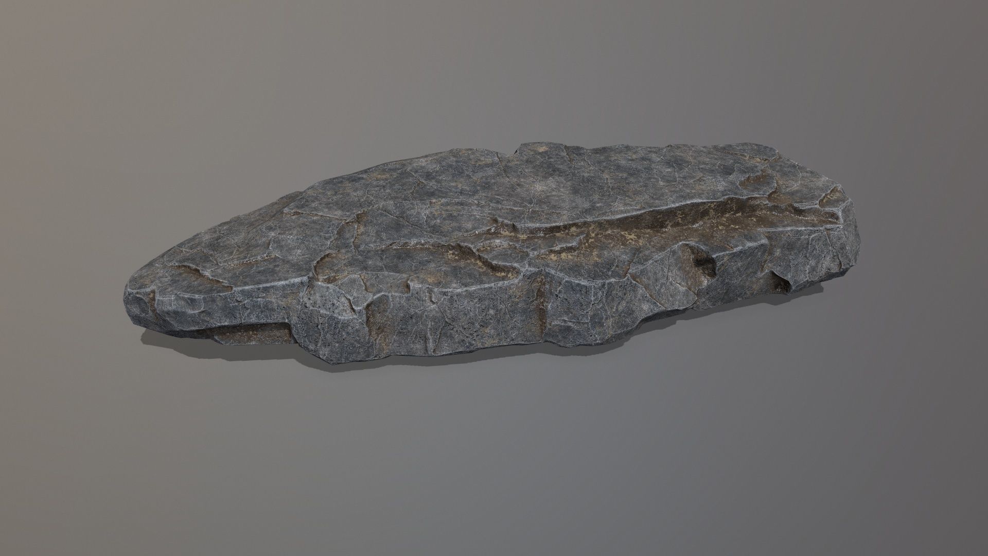 Rock Set piece of stone Low-poly 3D model_15