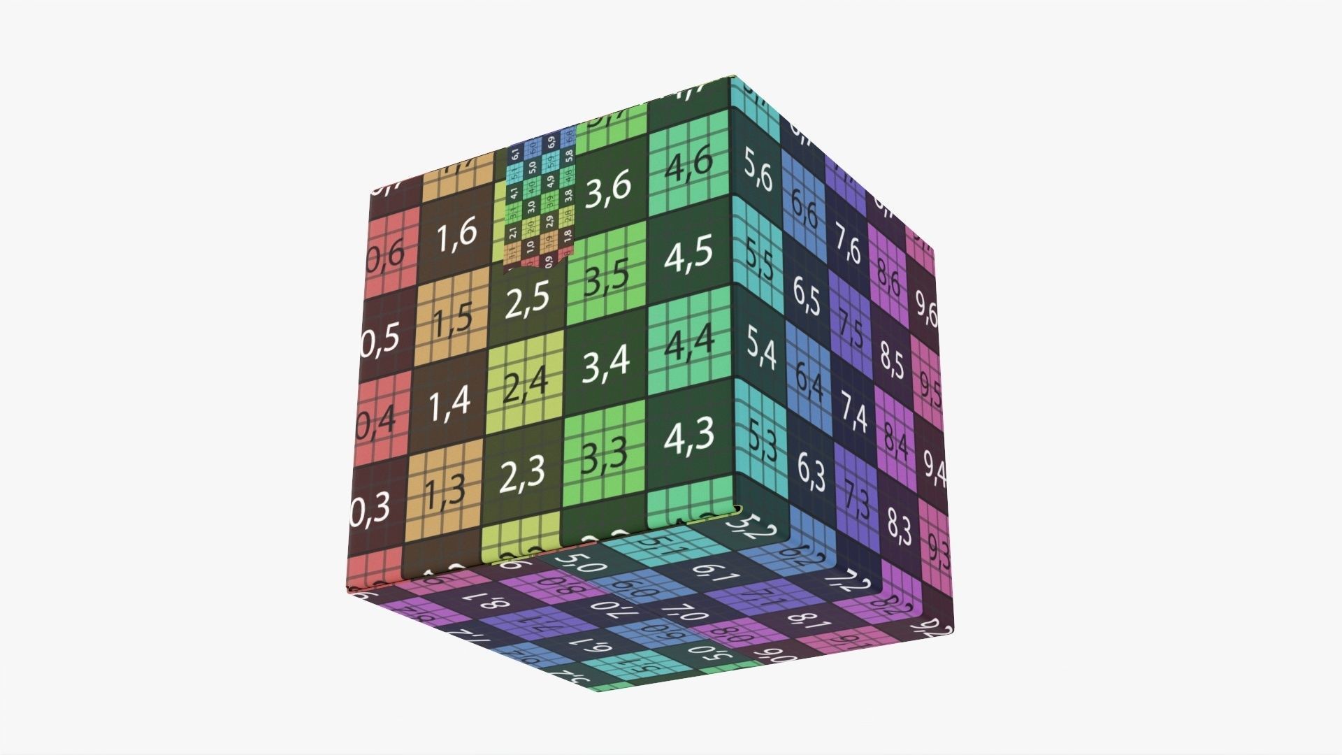 Box sealed with packing tape mockup 03 3D model_10