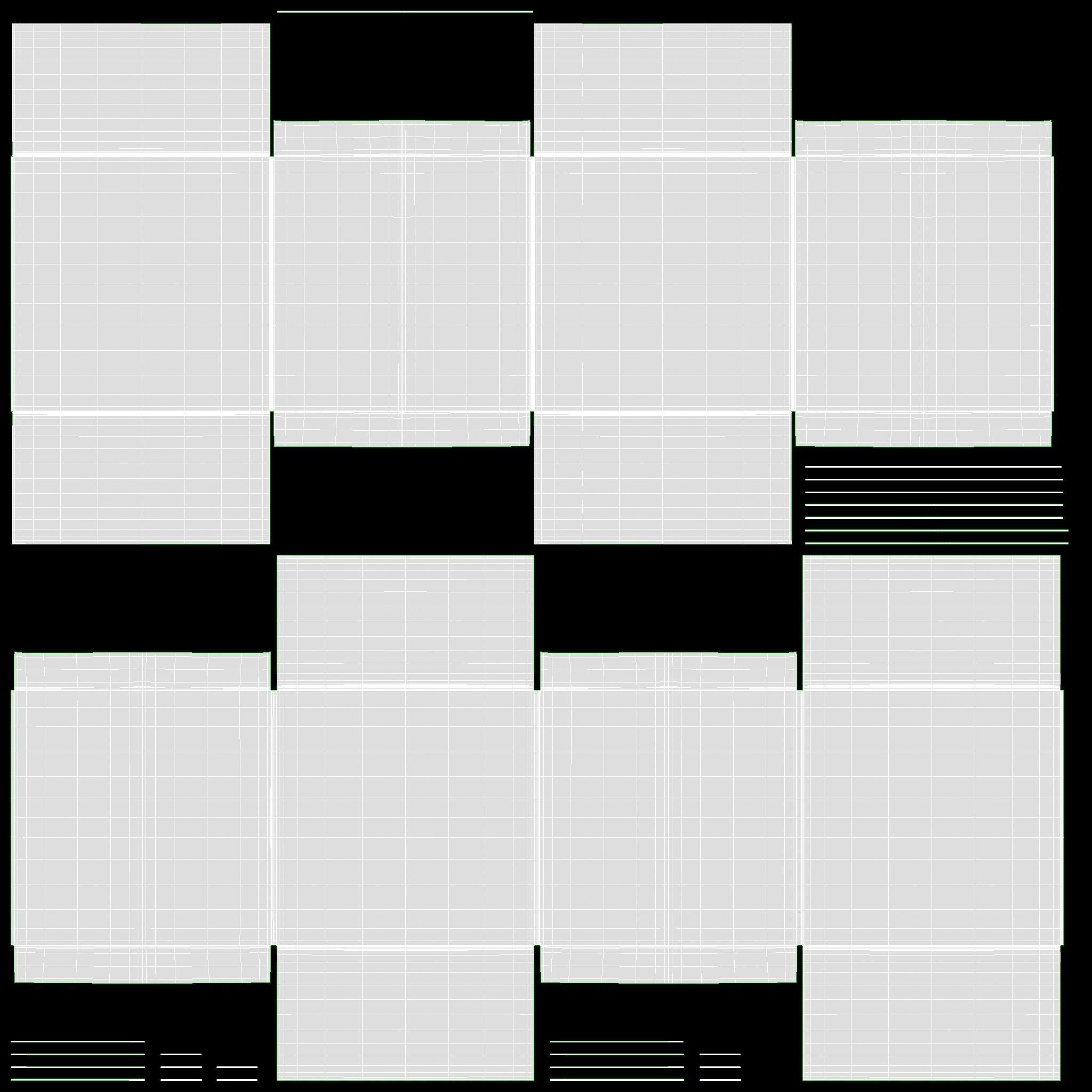 Box sealed with packing tape mockup 03 3D model_11