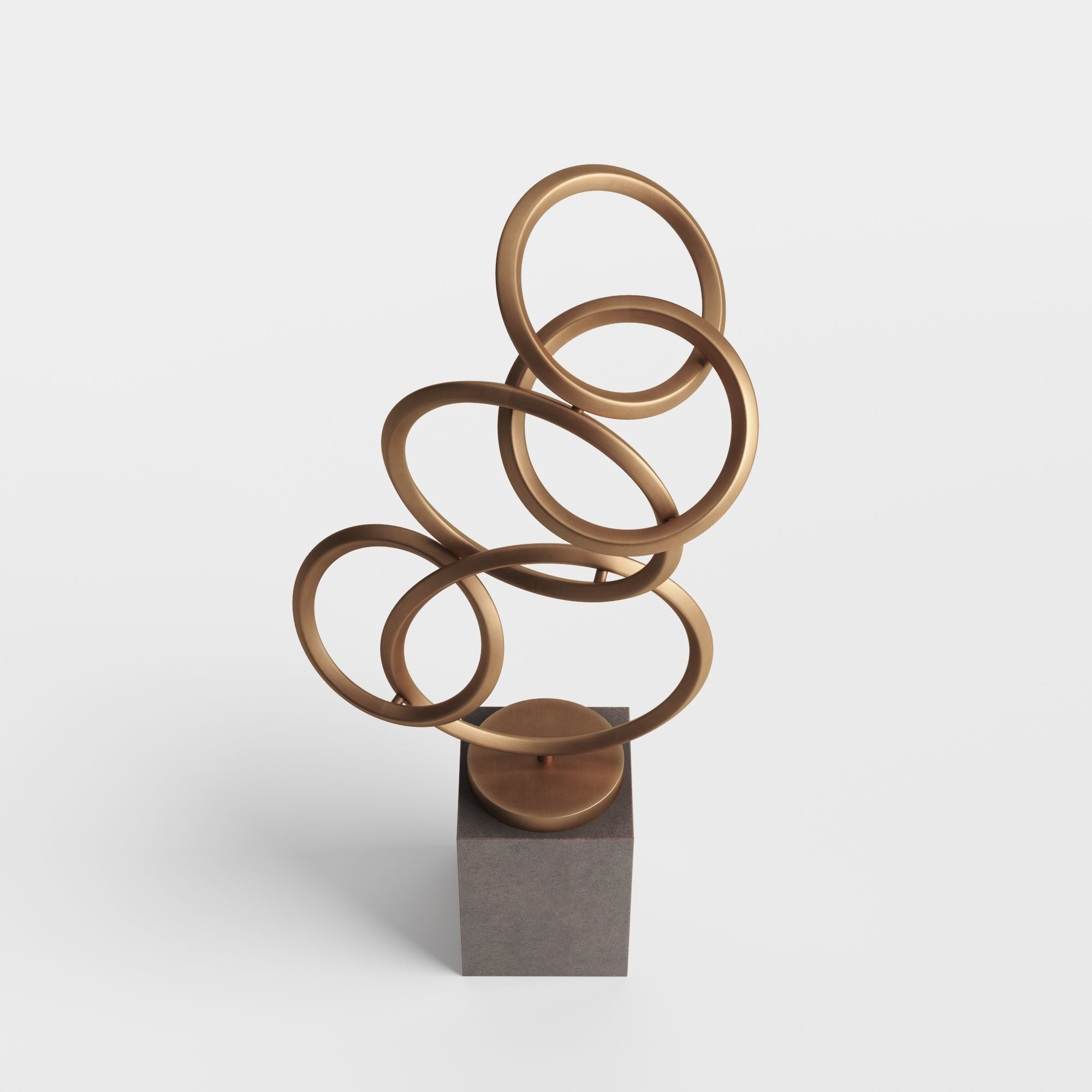Modern Decorative Abstract Metal Art Sculpture 06 3D model_4