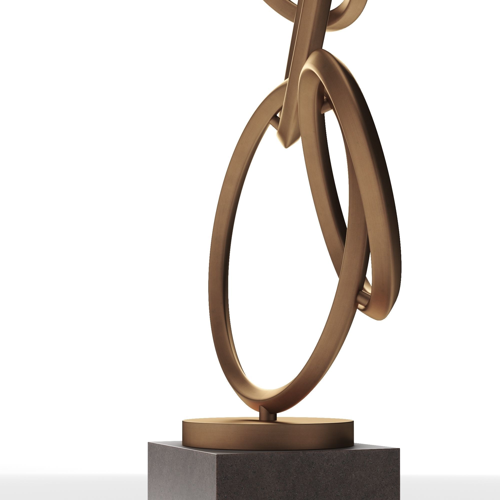 Modern Decorative Abstract Metal Art Sculpture 06 3D model_5