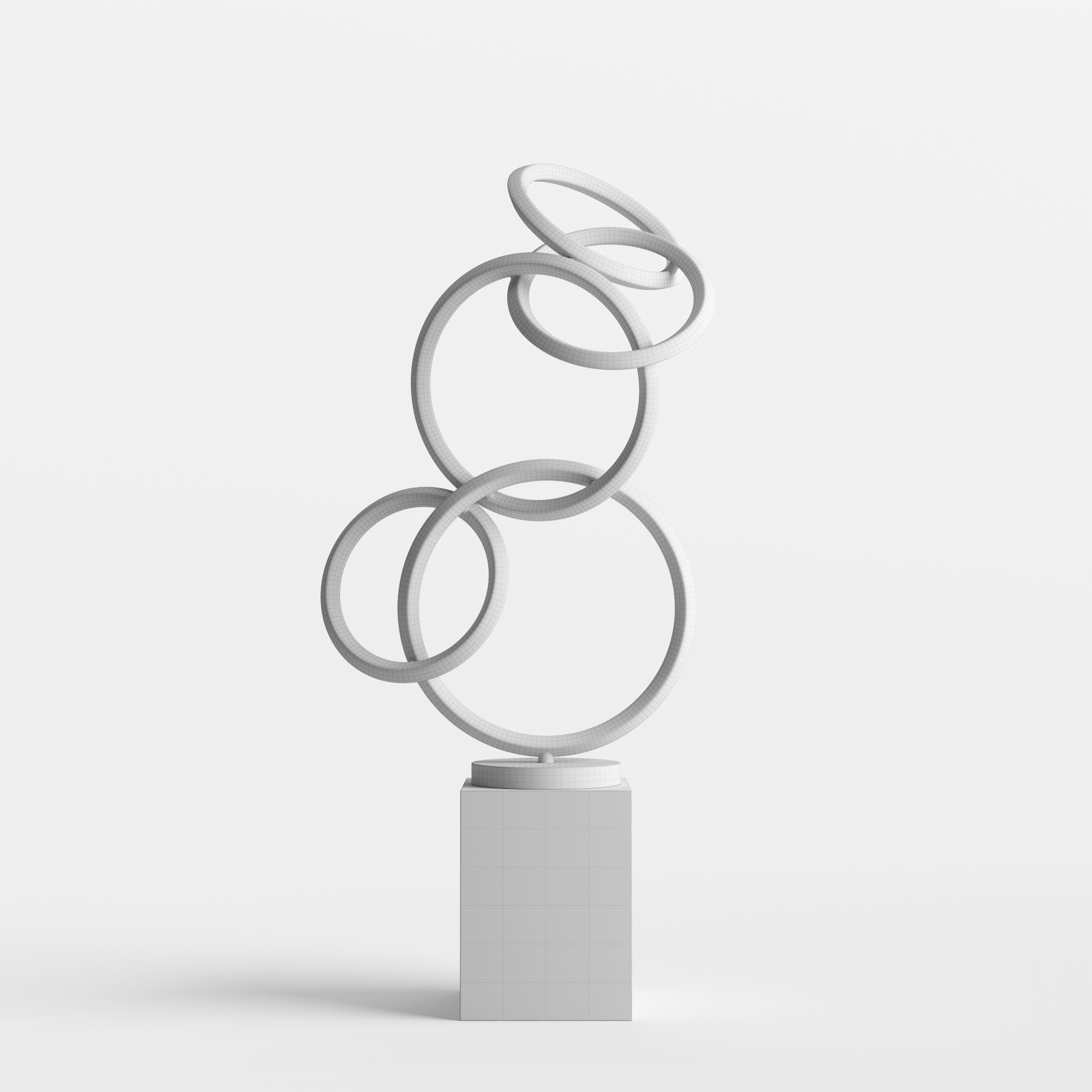 Modern Decorative Abstract Metal Art Sculpture 06 3D model_7