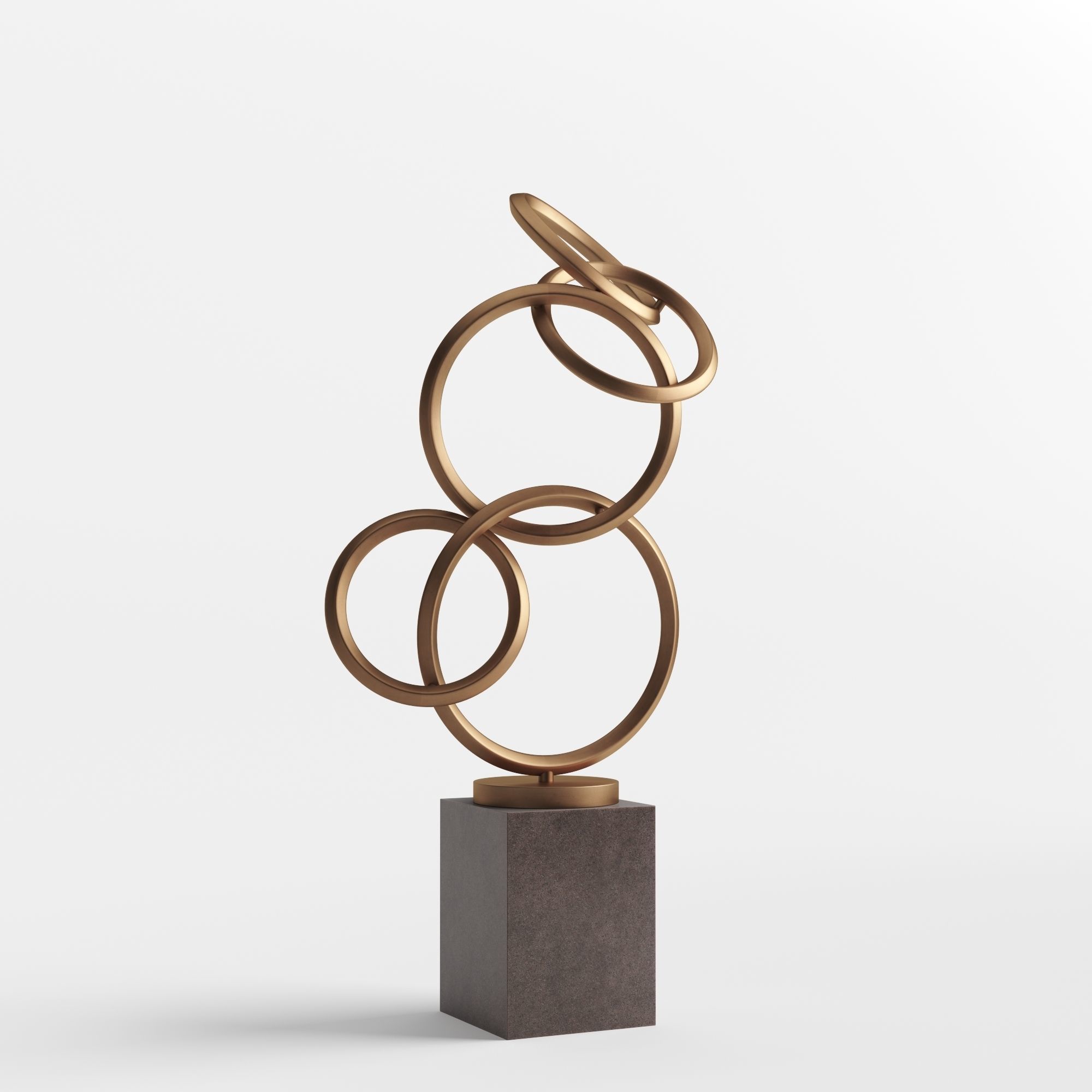 Modern Decorative Abstract Metal Art Sculpture 06 3D model_1