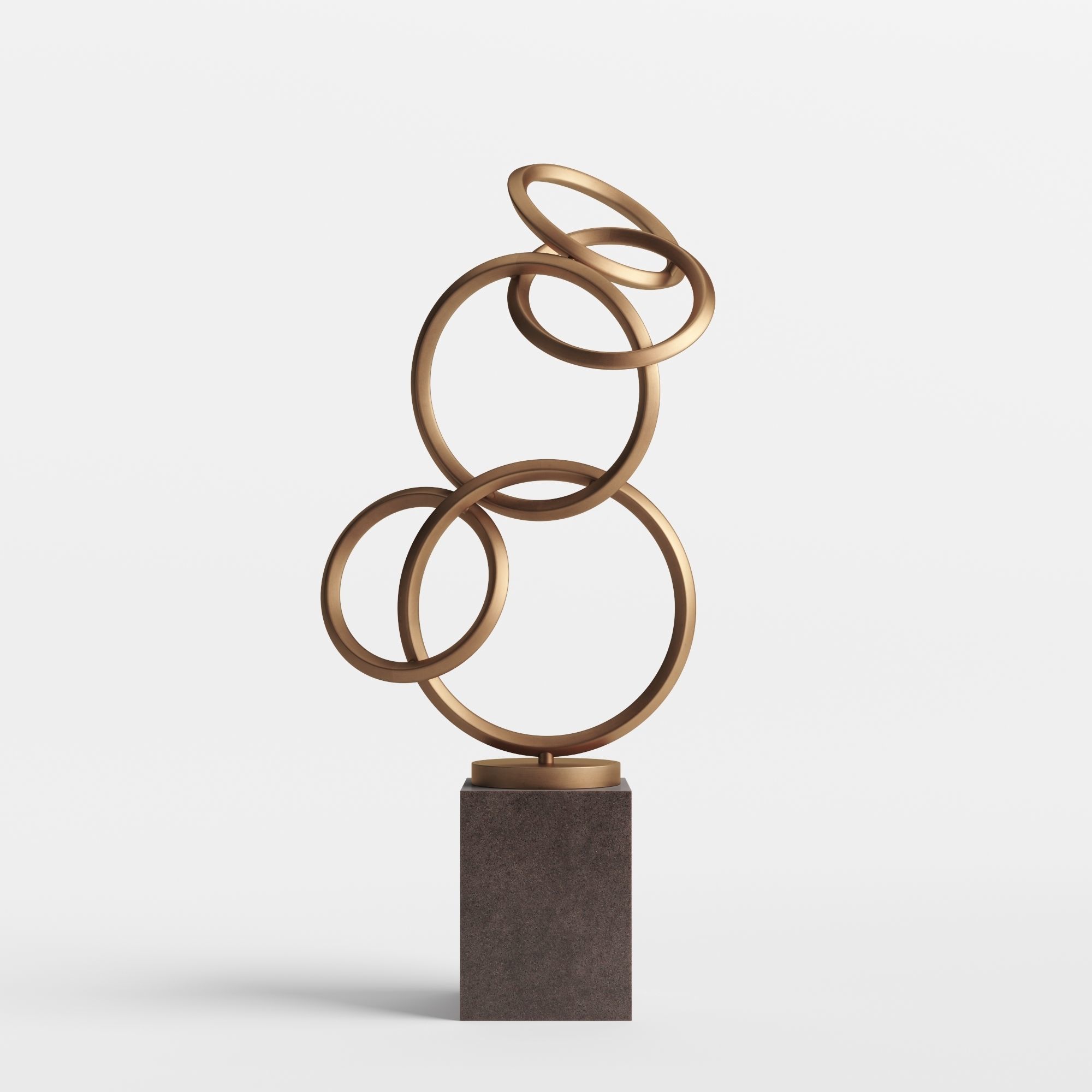 Modern Decorative Abstract Metal Art Sculpture 06 3D model_0