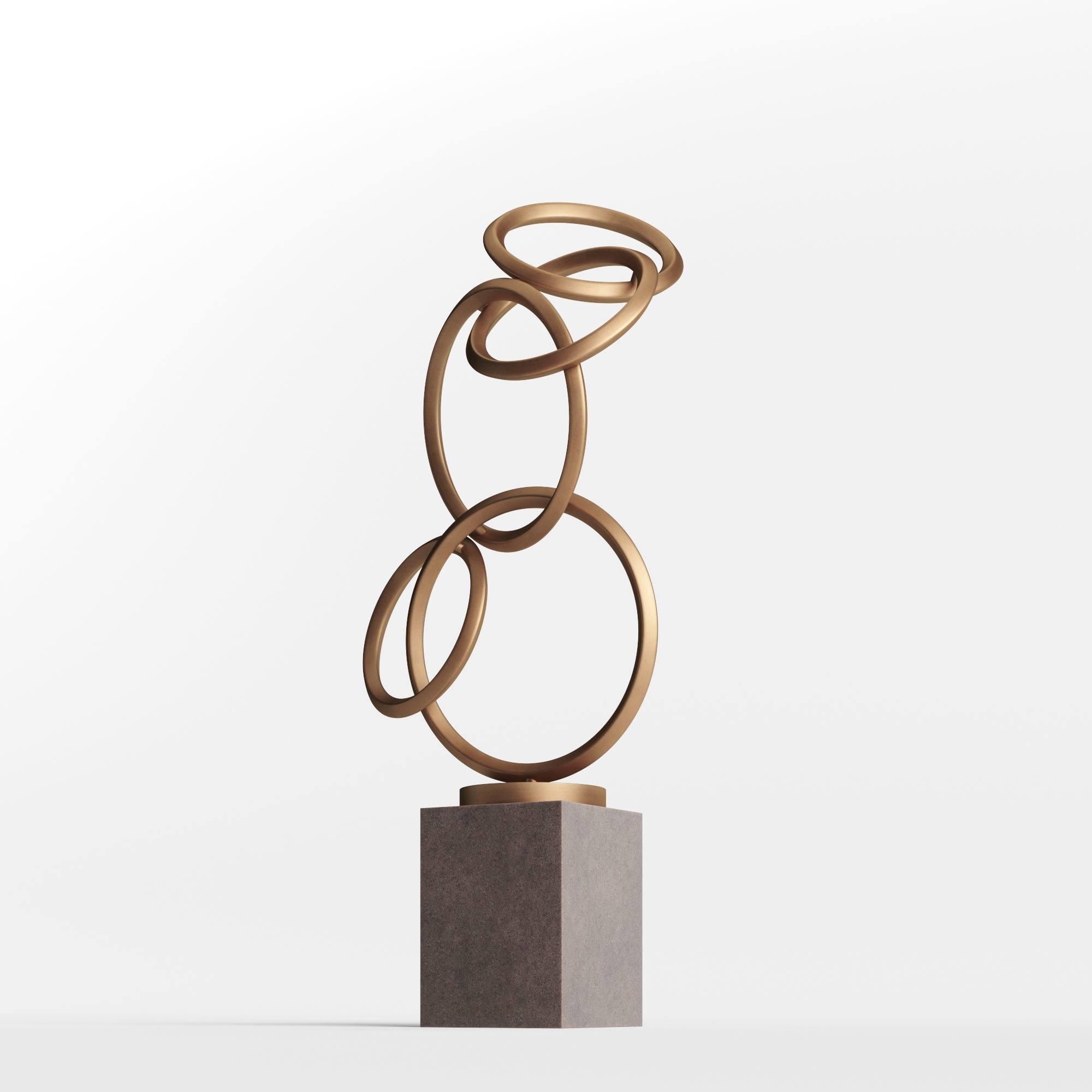 Modern Decorative Abstract Metal Art Sculpture 06 3D model_2