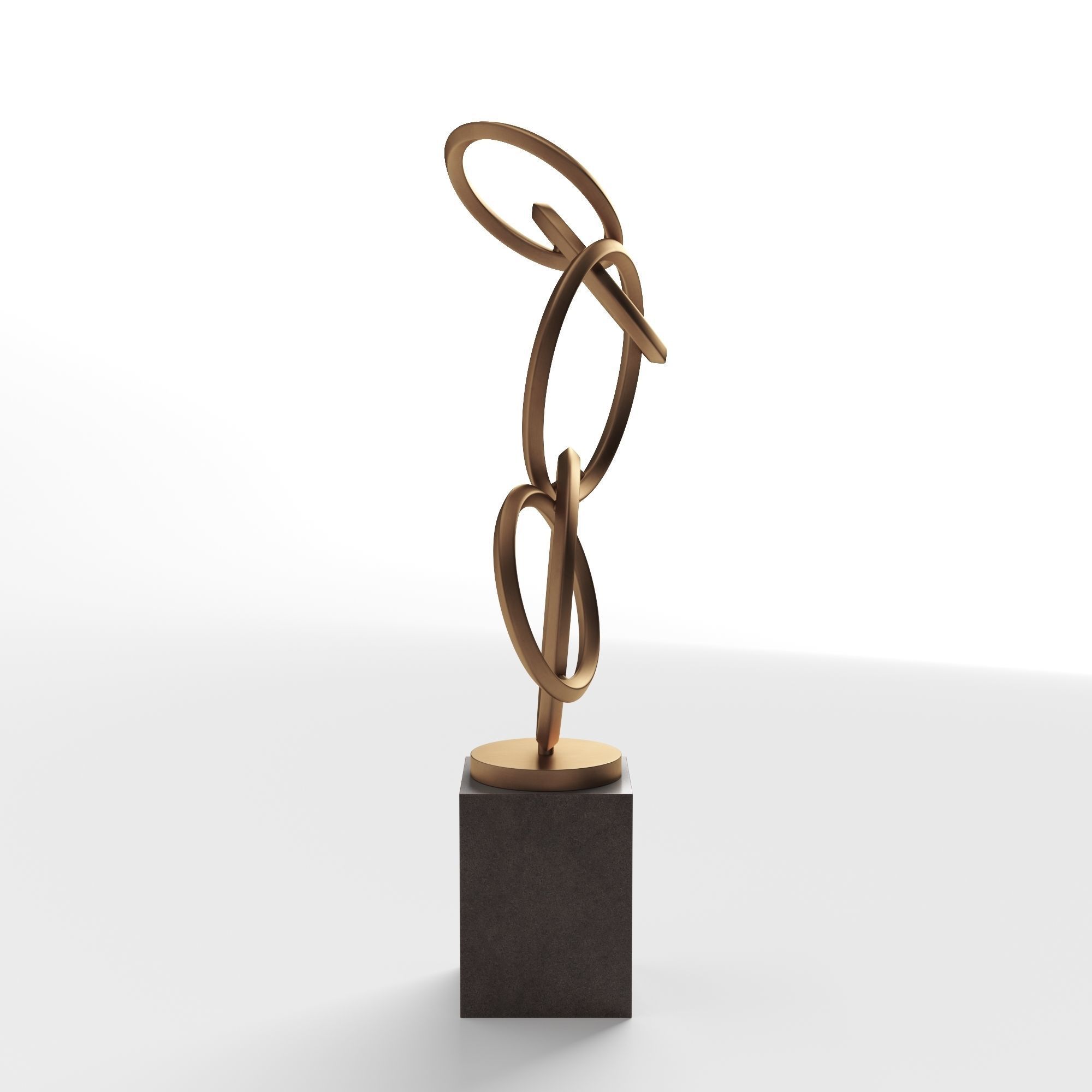 Modern Decorative Abstract Metal Art Sculpture 06 3D model_3