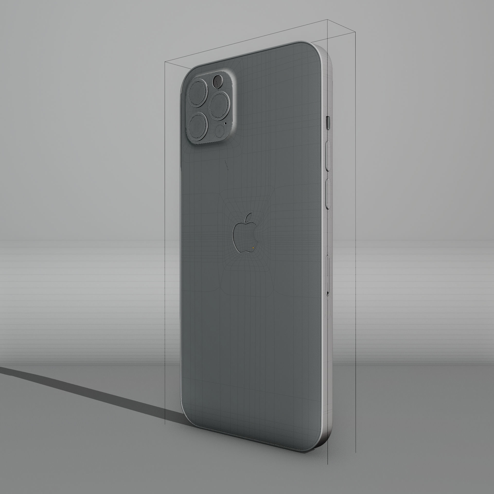 iPhone 12 Pro Max Pacific Blue 3D model_14