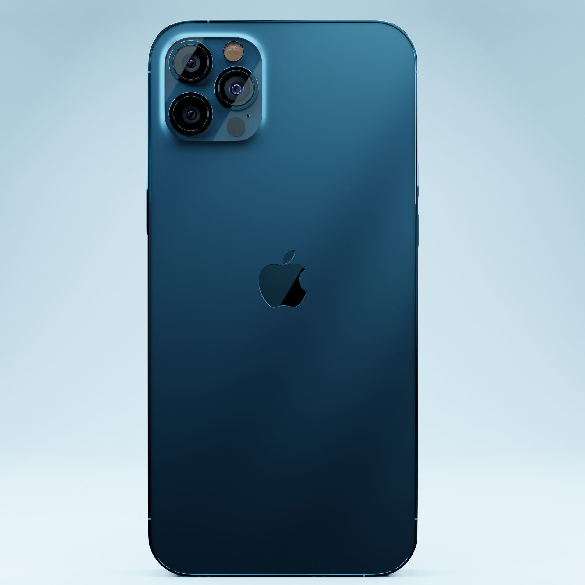 iPhone 12 Pro Max Pacific Blue 3D model_4