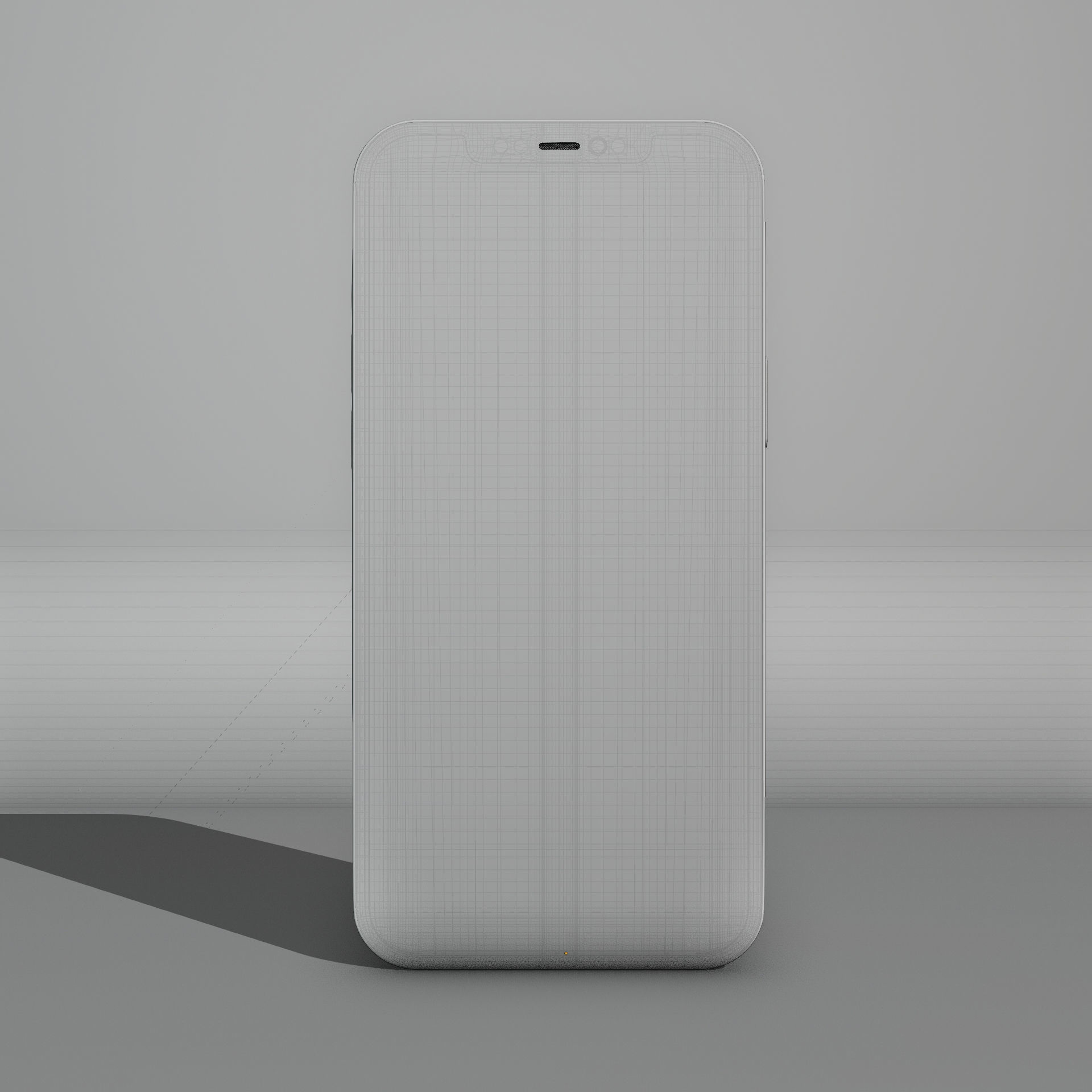 iPhone 12 Pro Max Pacific Blue 3D model_11