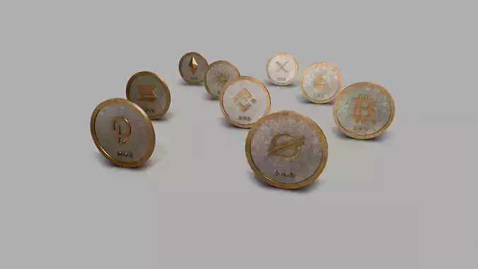 Crypto Coins Set PBR