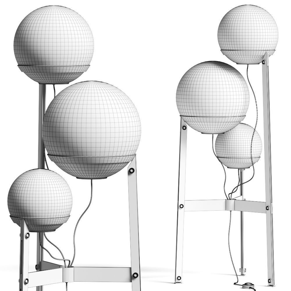 Arketipo Bubble Bobble Floor Lamp 3D model_1