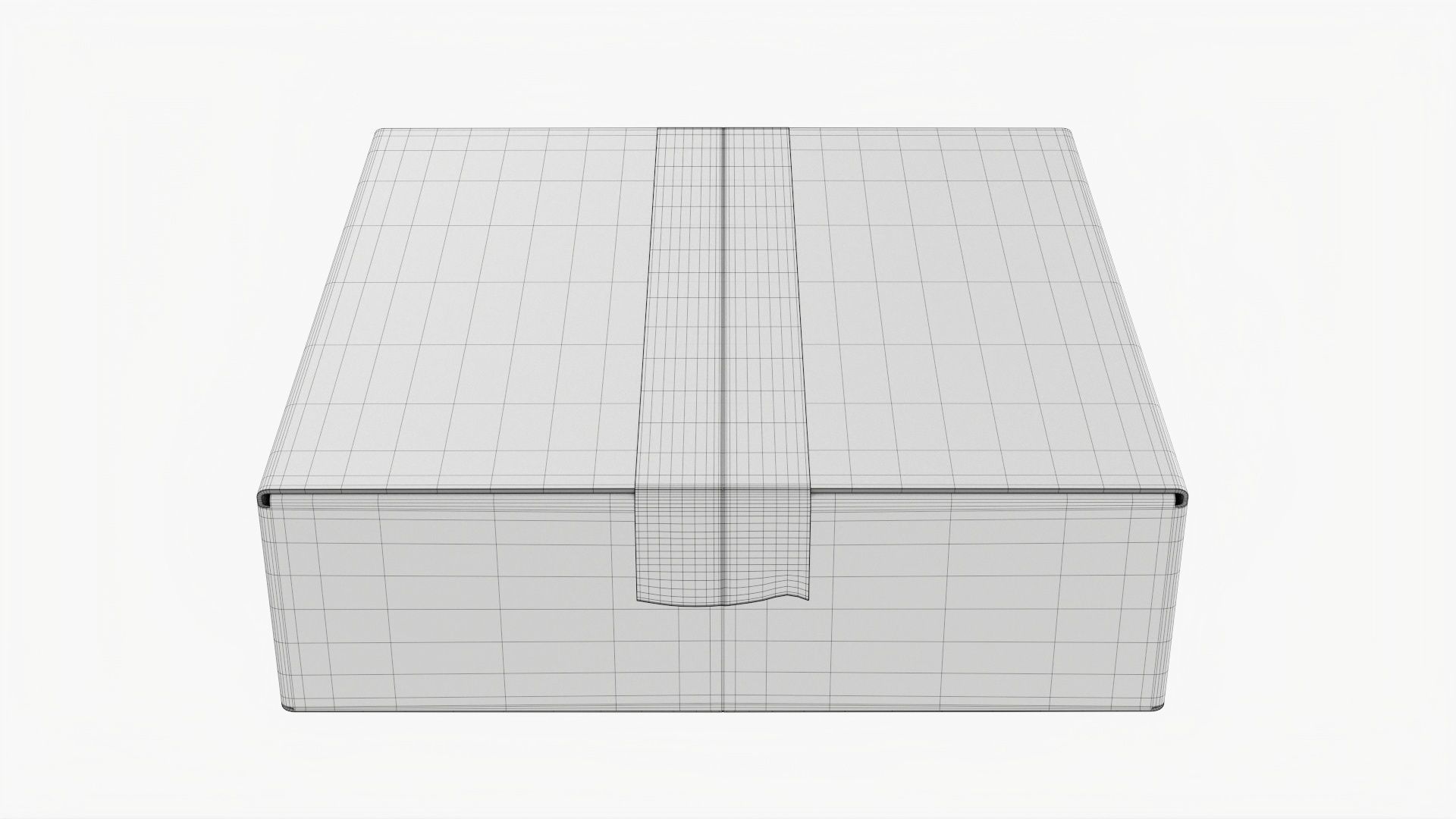 Box sealed with packing tape mockup 05 3D model_7