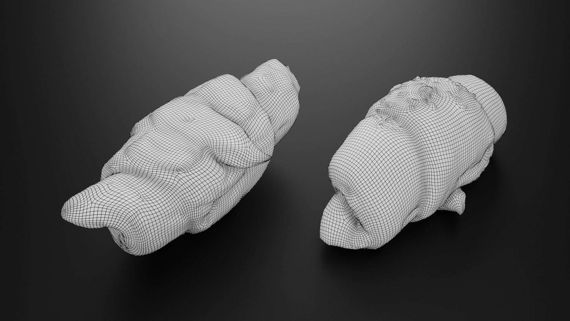 Baked roll Free 3D model_1