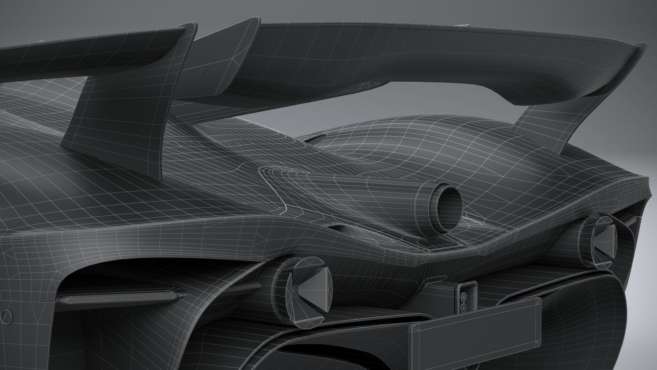 Alfa Romeo 8C-R Tazio 2020 LowPoly 3D model_31