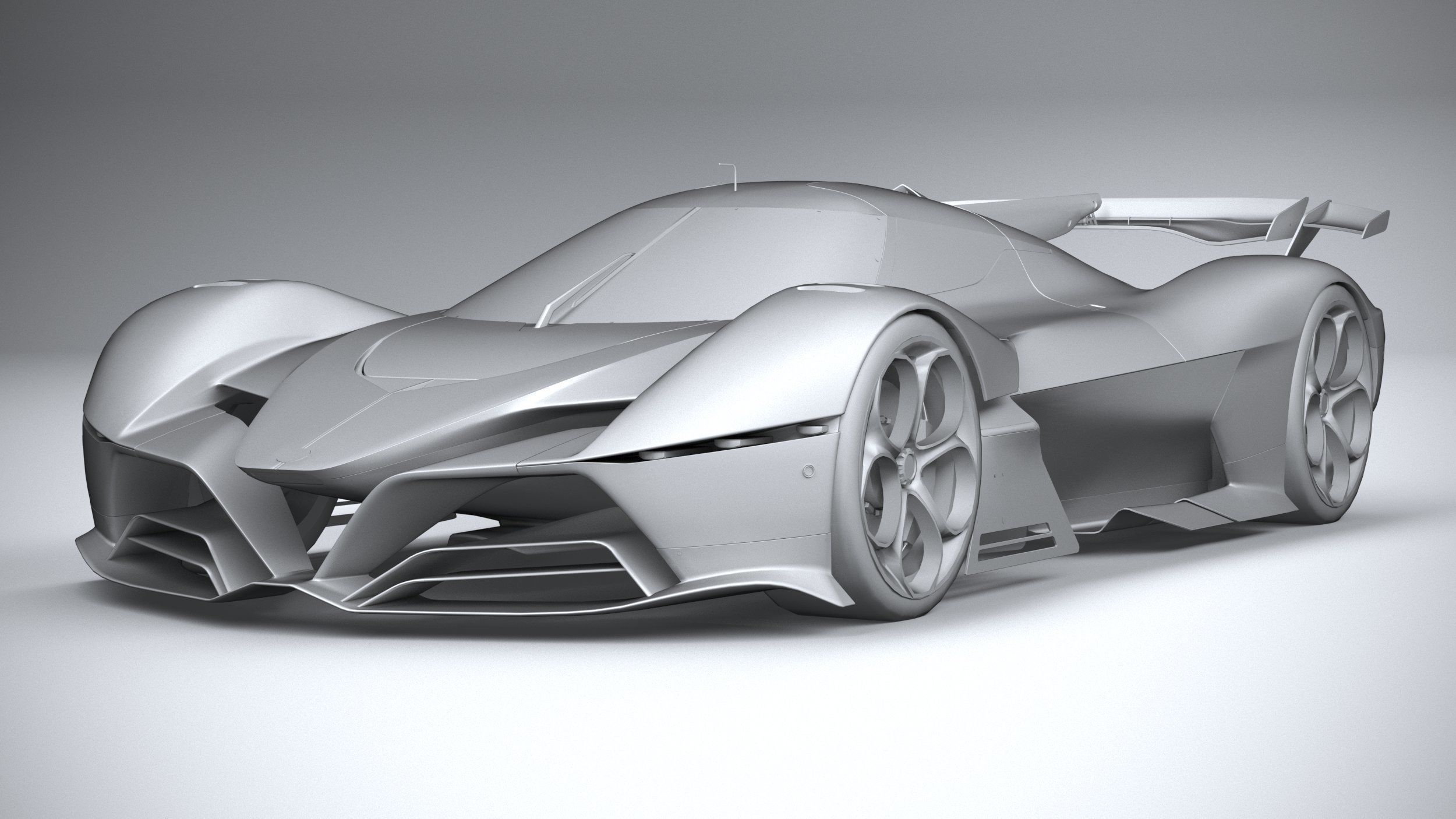 Alfa Romeo 8C-R Tazio 2020 LowPoly 3D model_20