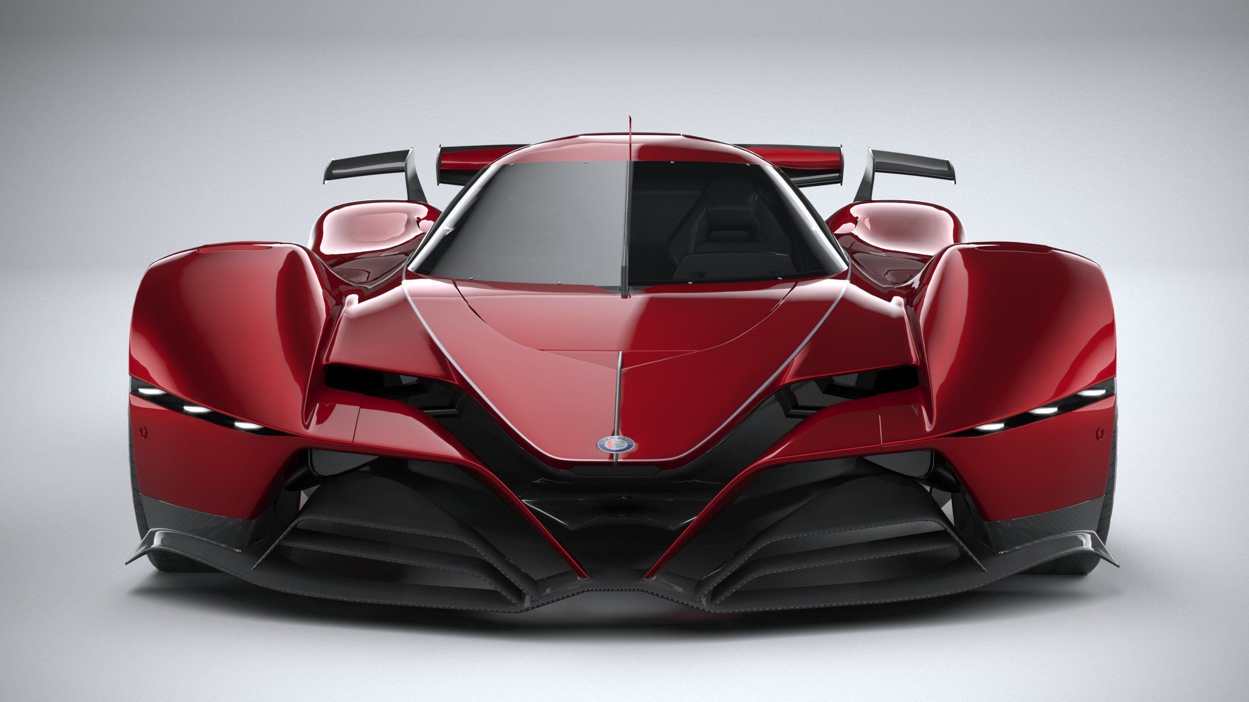 Alfa Romeo 8C-R Tazio 2020 LowPoly 3D model_13