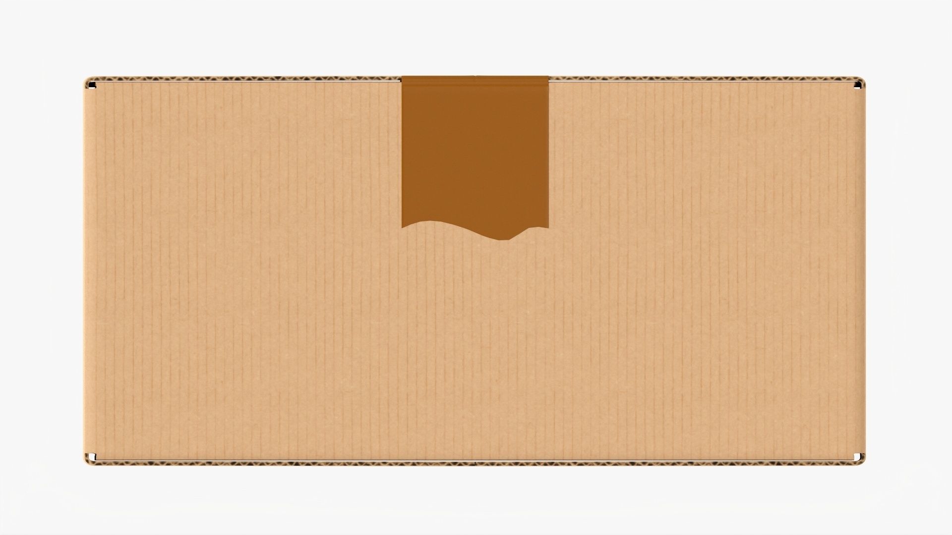 Box sealed with packing tape mockup 06 3D model_4