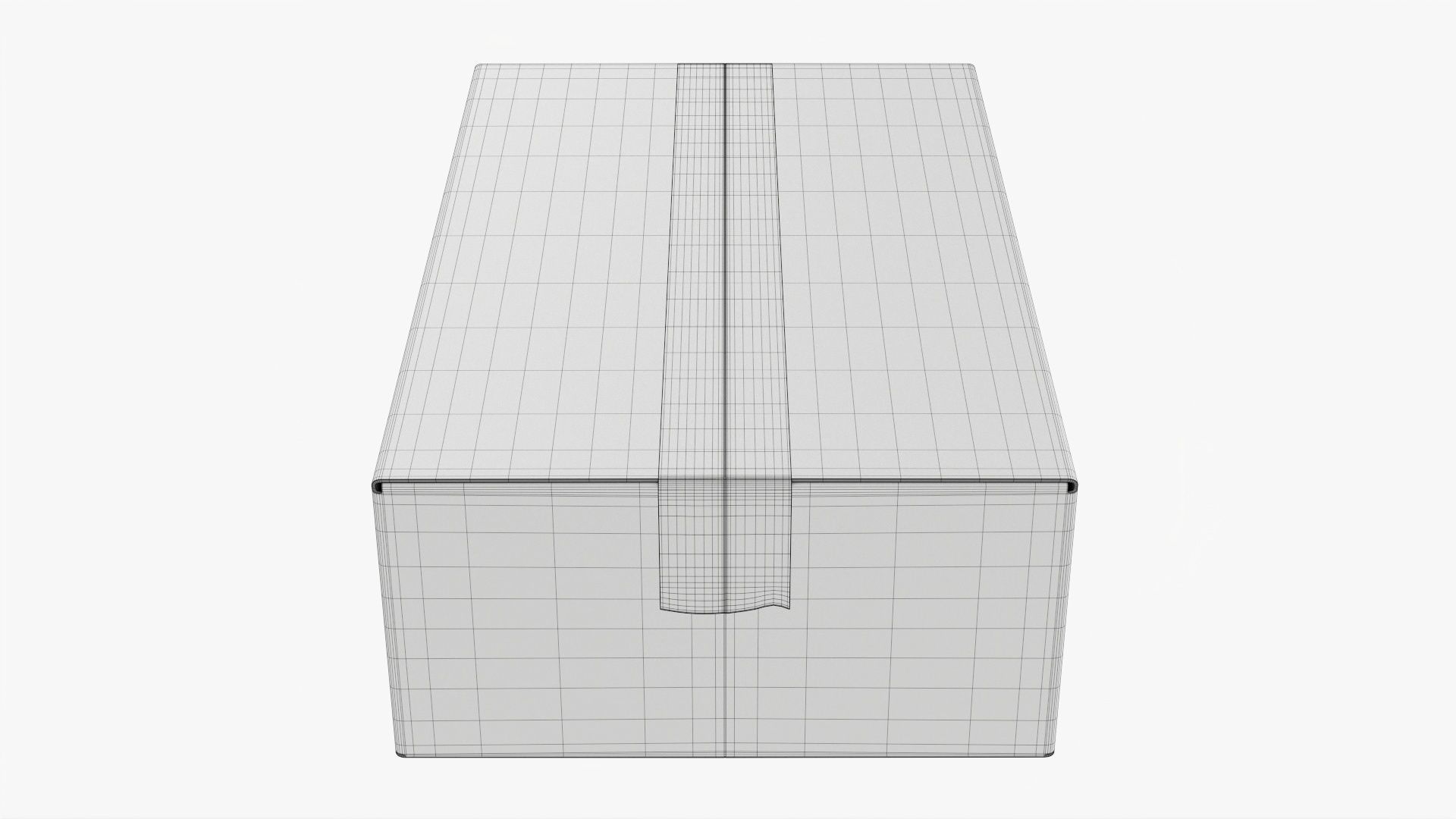 Box sealed with packing tape mockup 06 3D model_7
