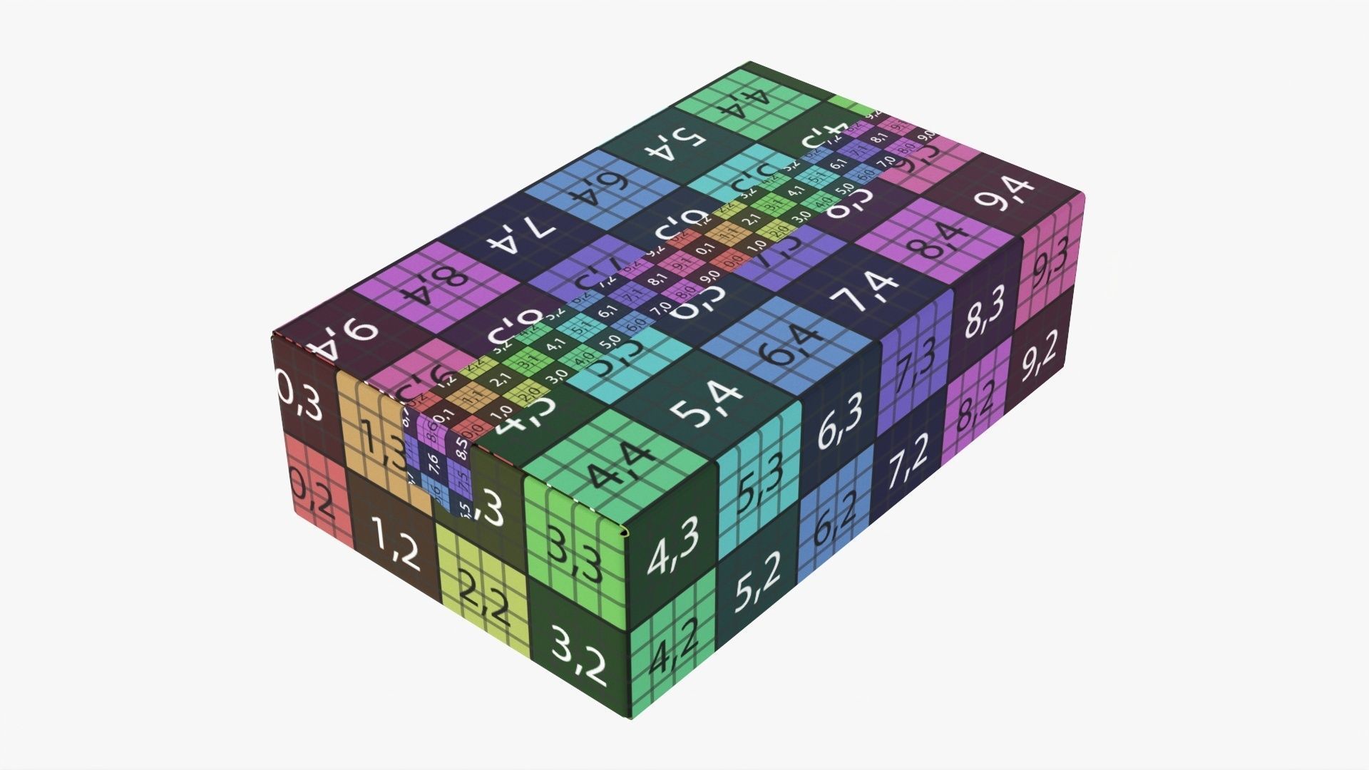 Box sealed with packing tape mockup 06 3D model_9