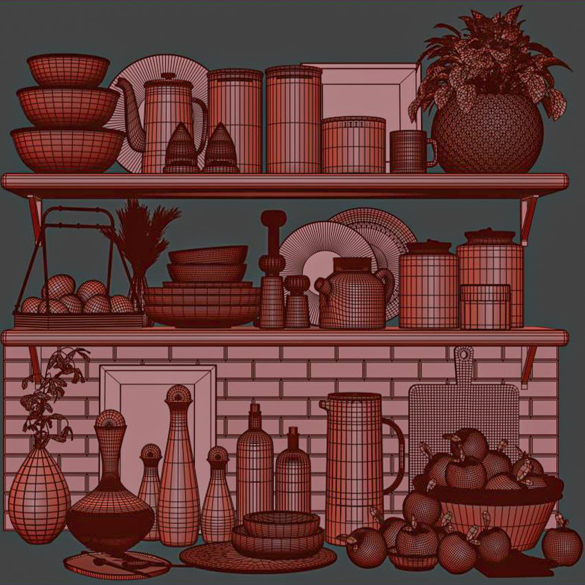 kitchen accessories011 3D model_7