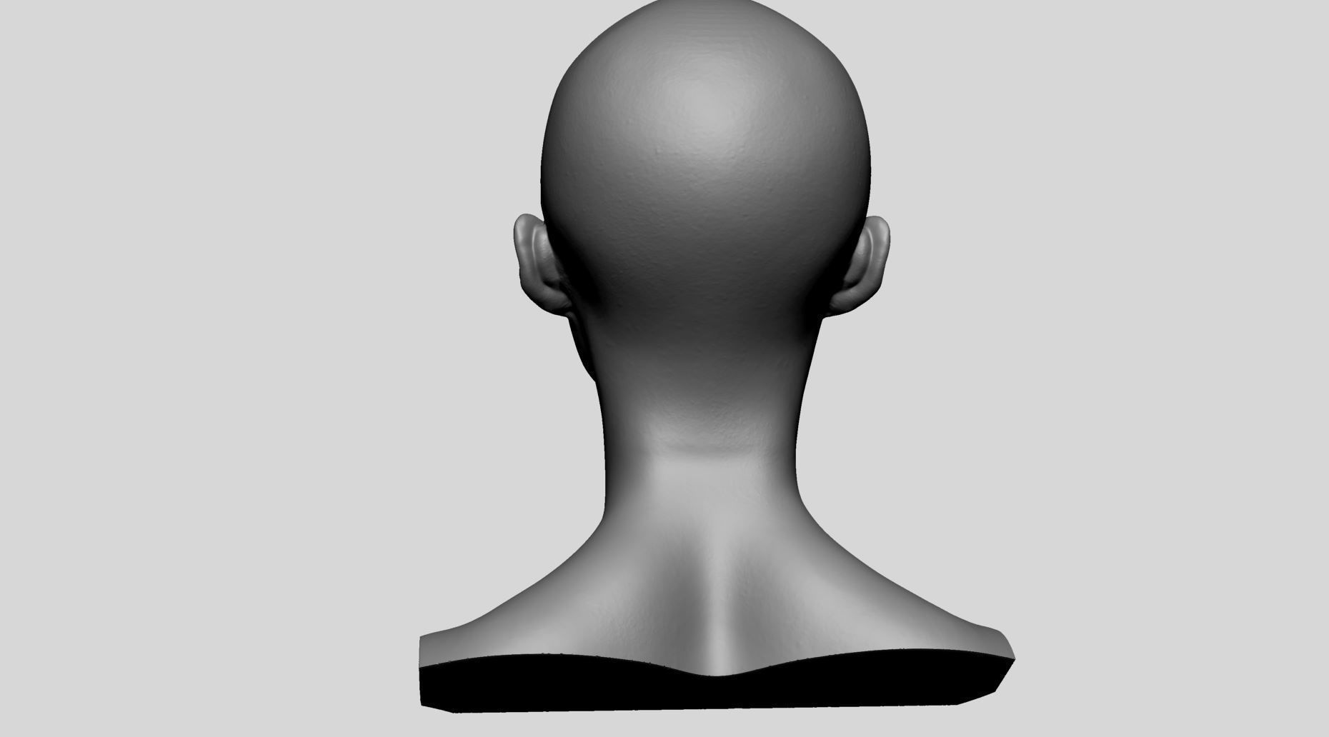 Female Head Printable v2 3D print model_4